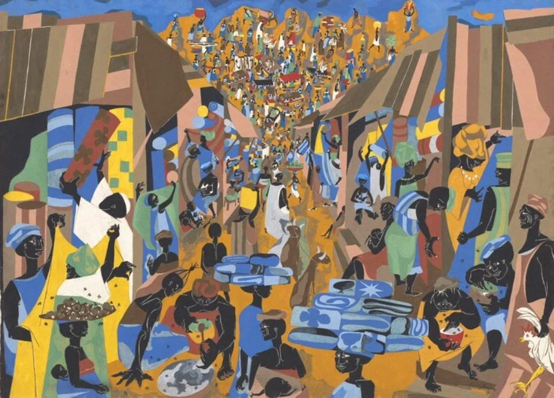 Jacob Lawrence, Street to Mbari, 1964 (United States)