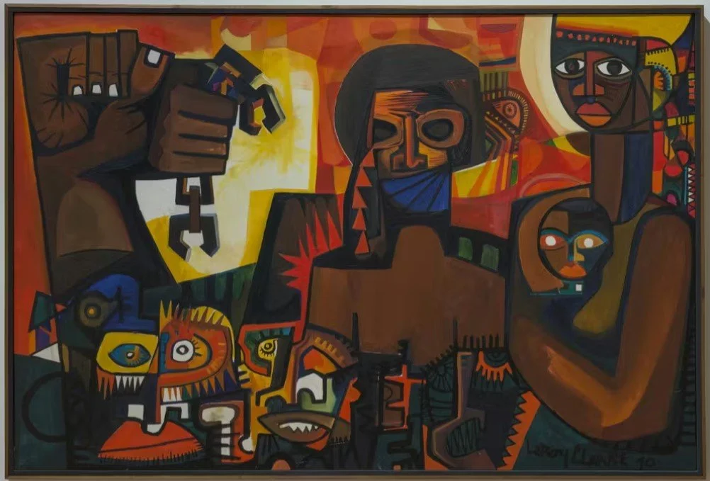 LeRoy Clarke, A Prophetic Flaming Forest, 2003 (Trinidad)