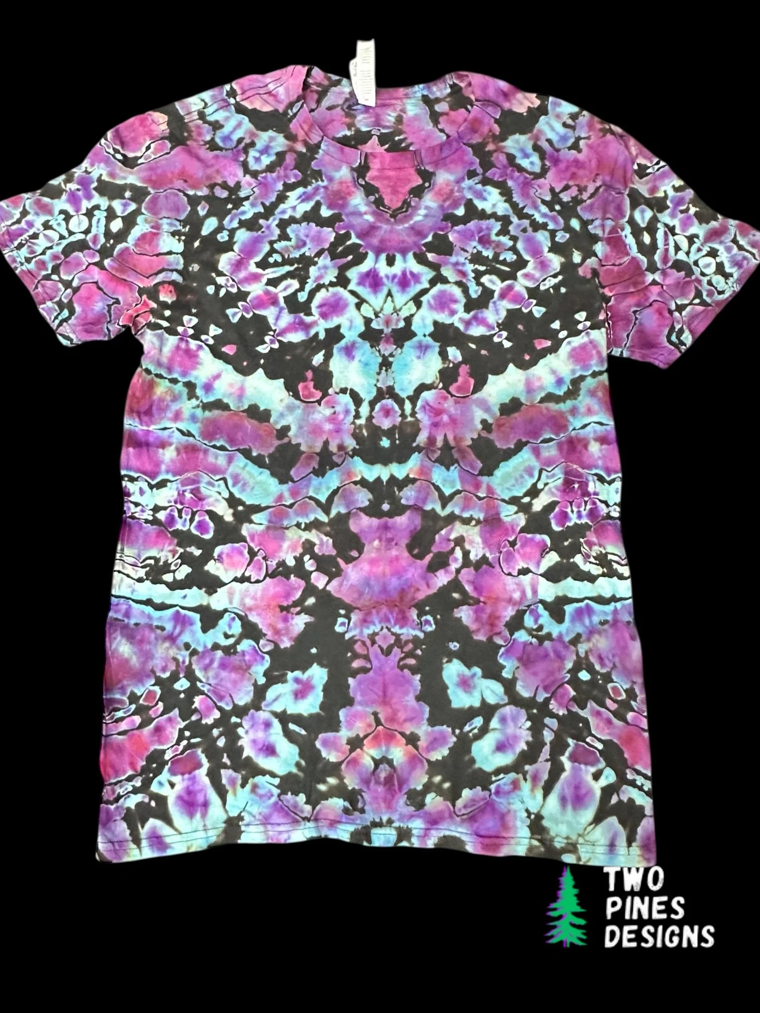 Symmetrical Scrunch Reverse Ice Dye