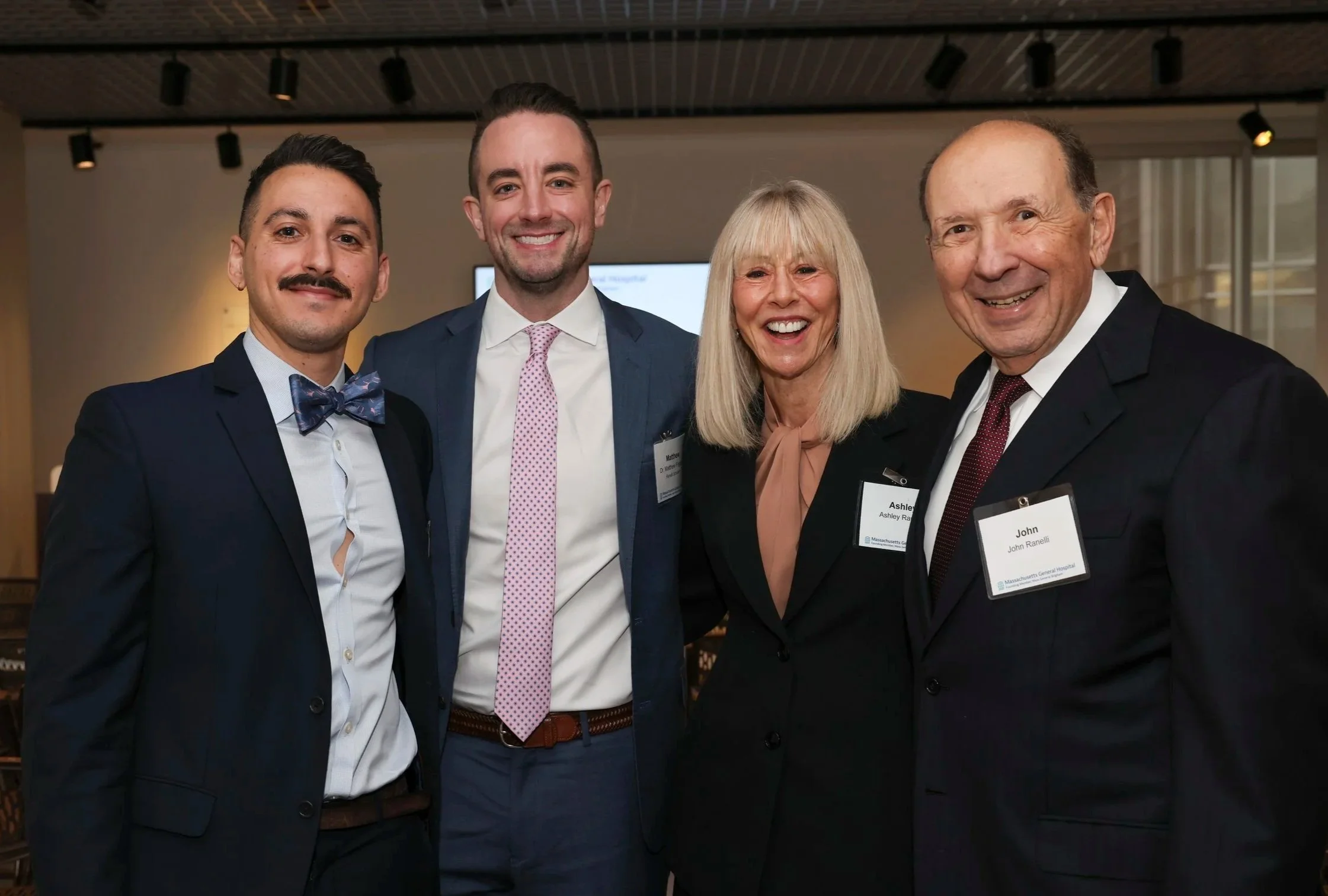 Dr Matthew Frigault, partner, Ashley Ranelli and John Ranelli at event for Ranelli Scholar™ award