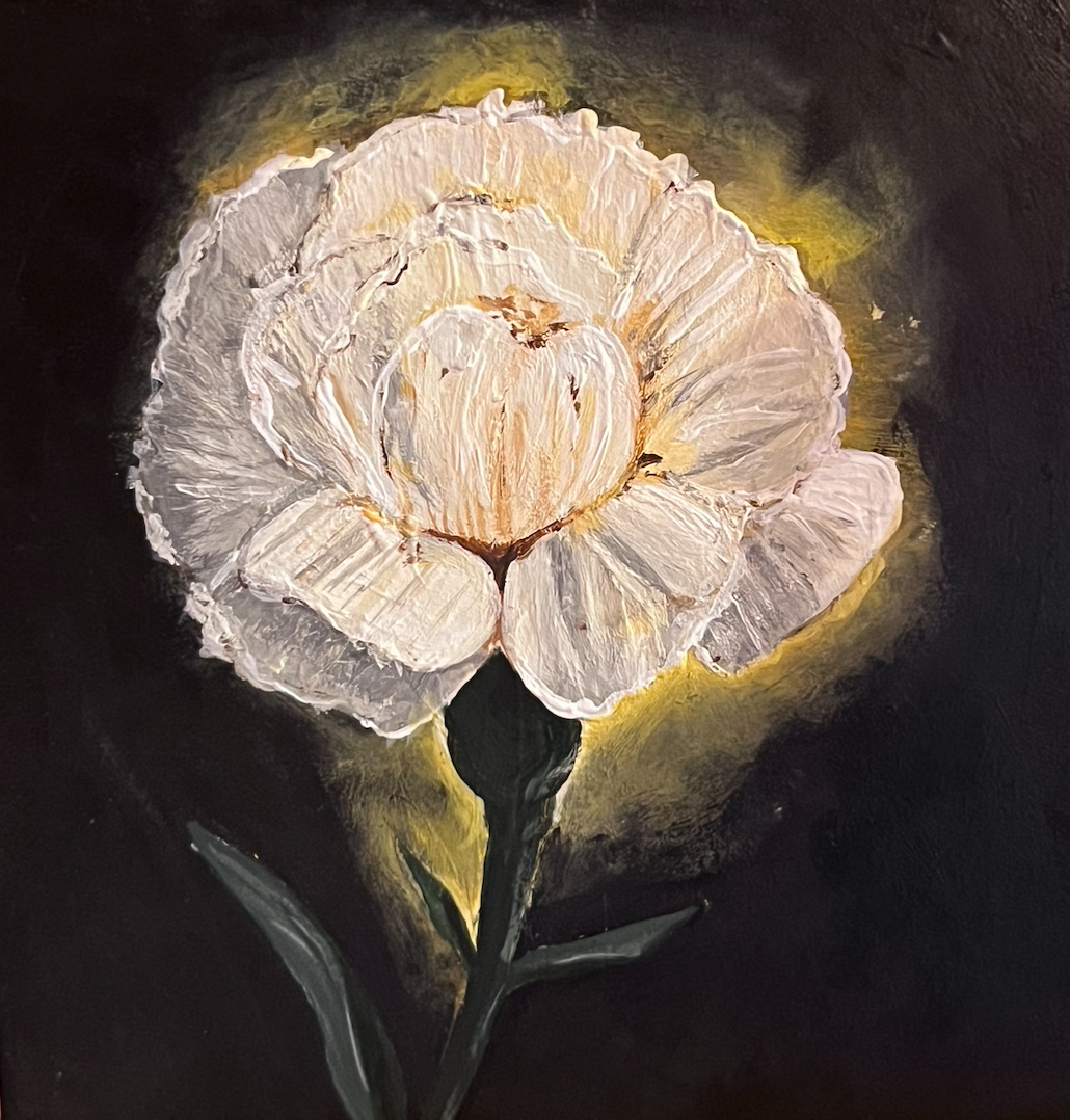 Birth Flower | January Carnation | Acrylic on Wood
