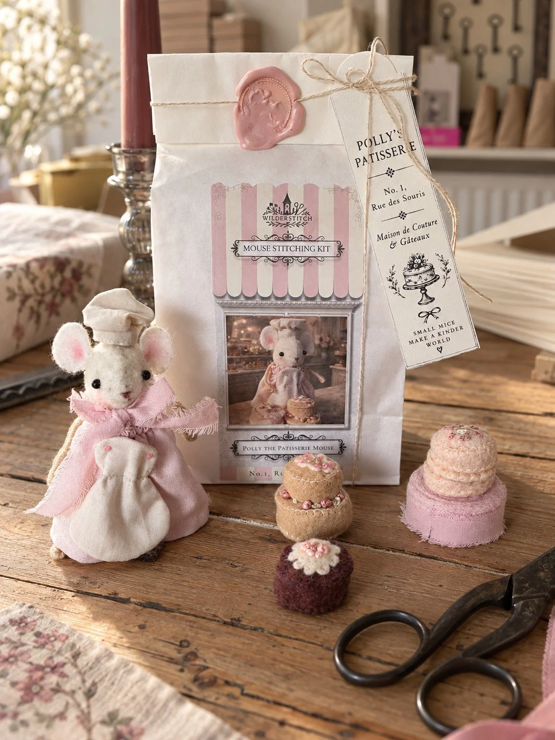 Patisserie Mouse Stitching Kit