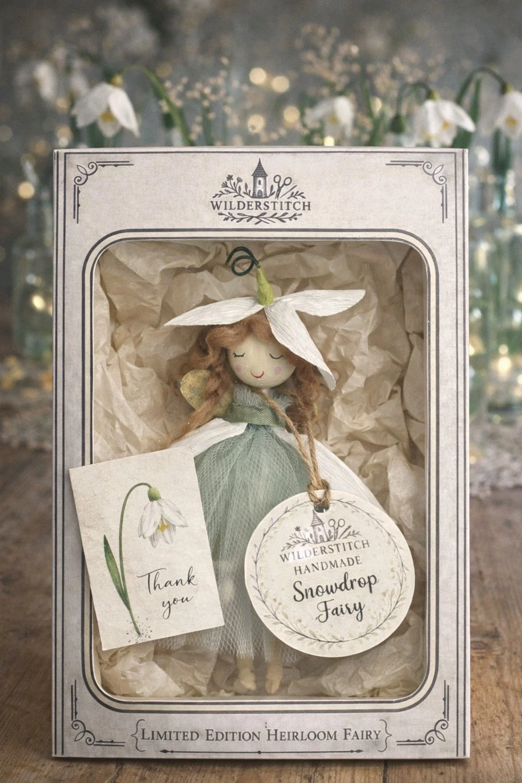 Heirloom Snowdrop Fairy Ornament