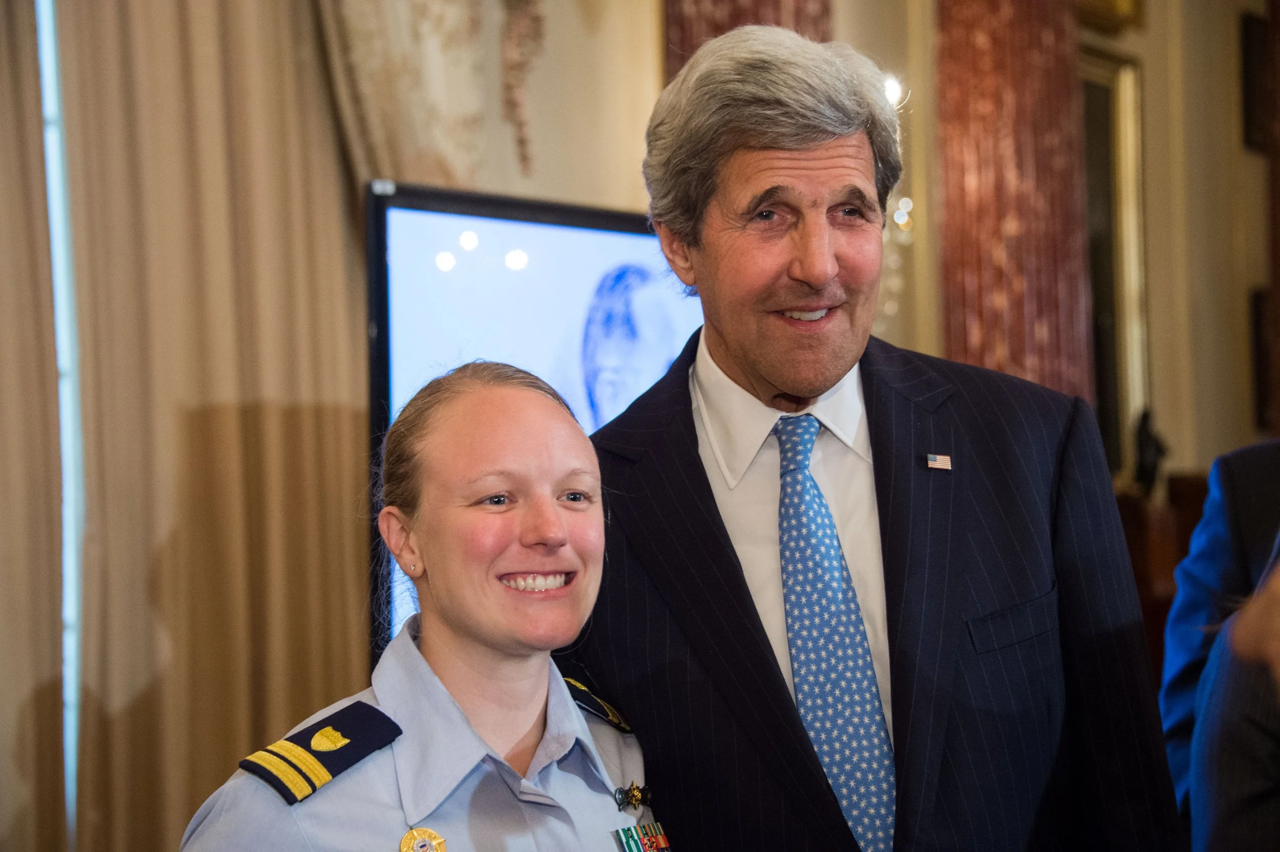 Melissa and Sec Kerry.JPG