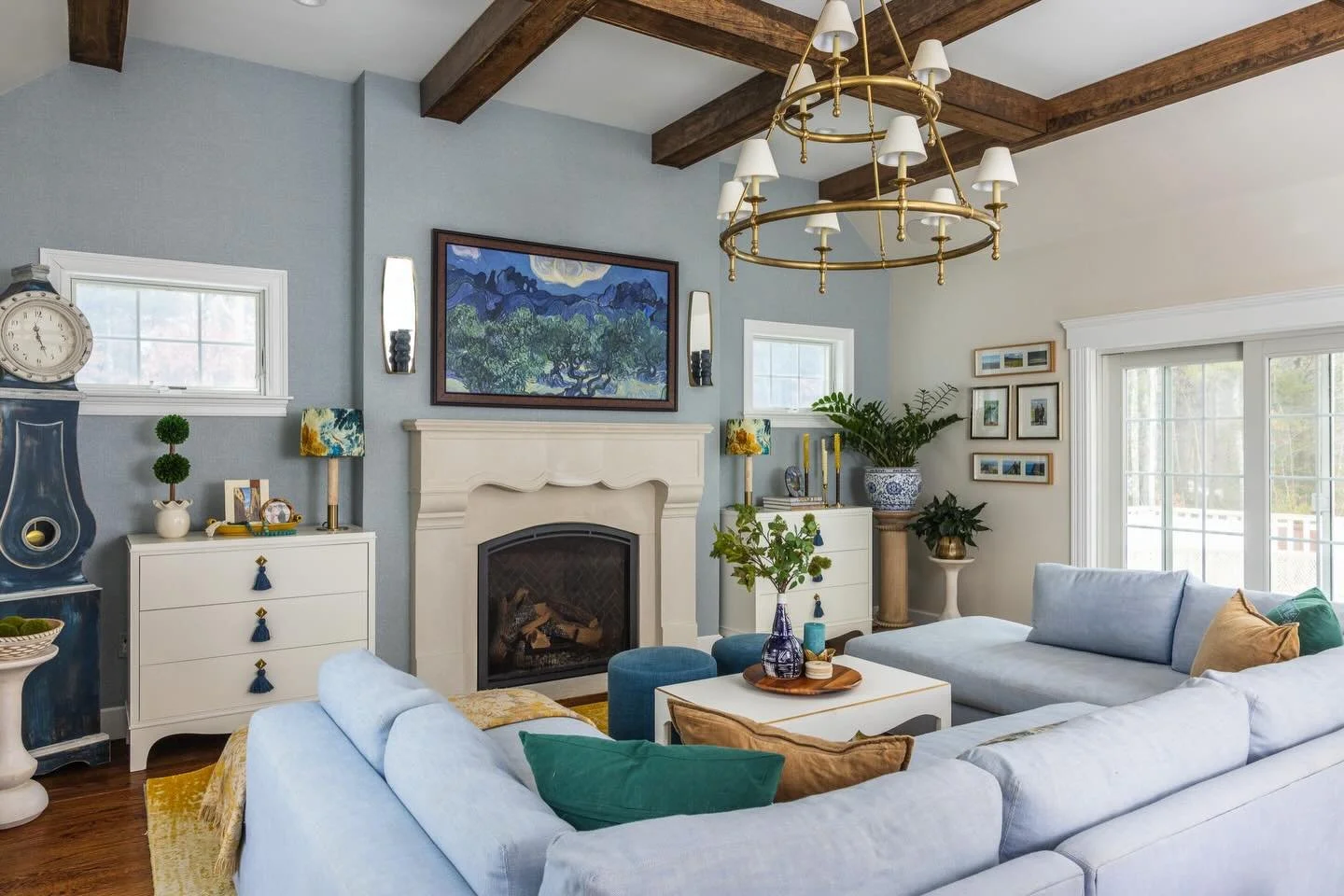 Lagom &mdash; the art of just enough.

In a world that encourages more, there&rsquo;s something powerful about recognizing when a space has arrived. The warmth of these wood beams draws the eye upward, grounding the room in balance.

Lately, I&rsquo;