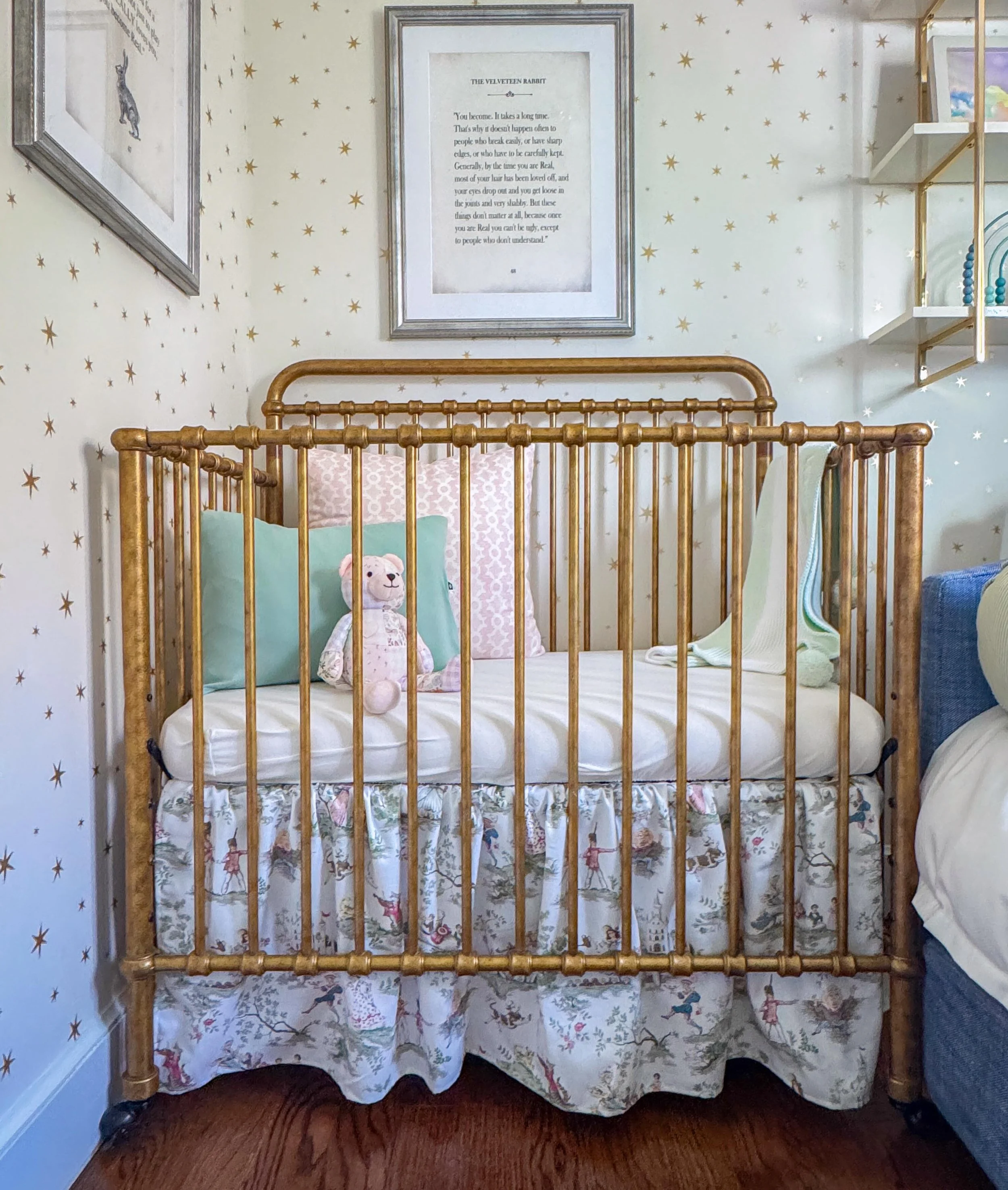Sunday is my sixth Mother&rsquo;s Day, and just days away from the end of the fourth trimester with my fourth&mdash;and final&mdash;baby. Feeling especially emotional, and deeply grateful.

Drapes in this sweet nursery rhyme toile were one of the ver