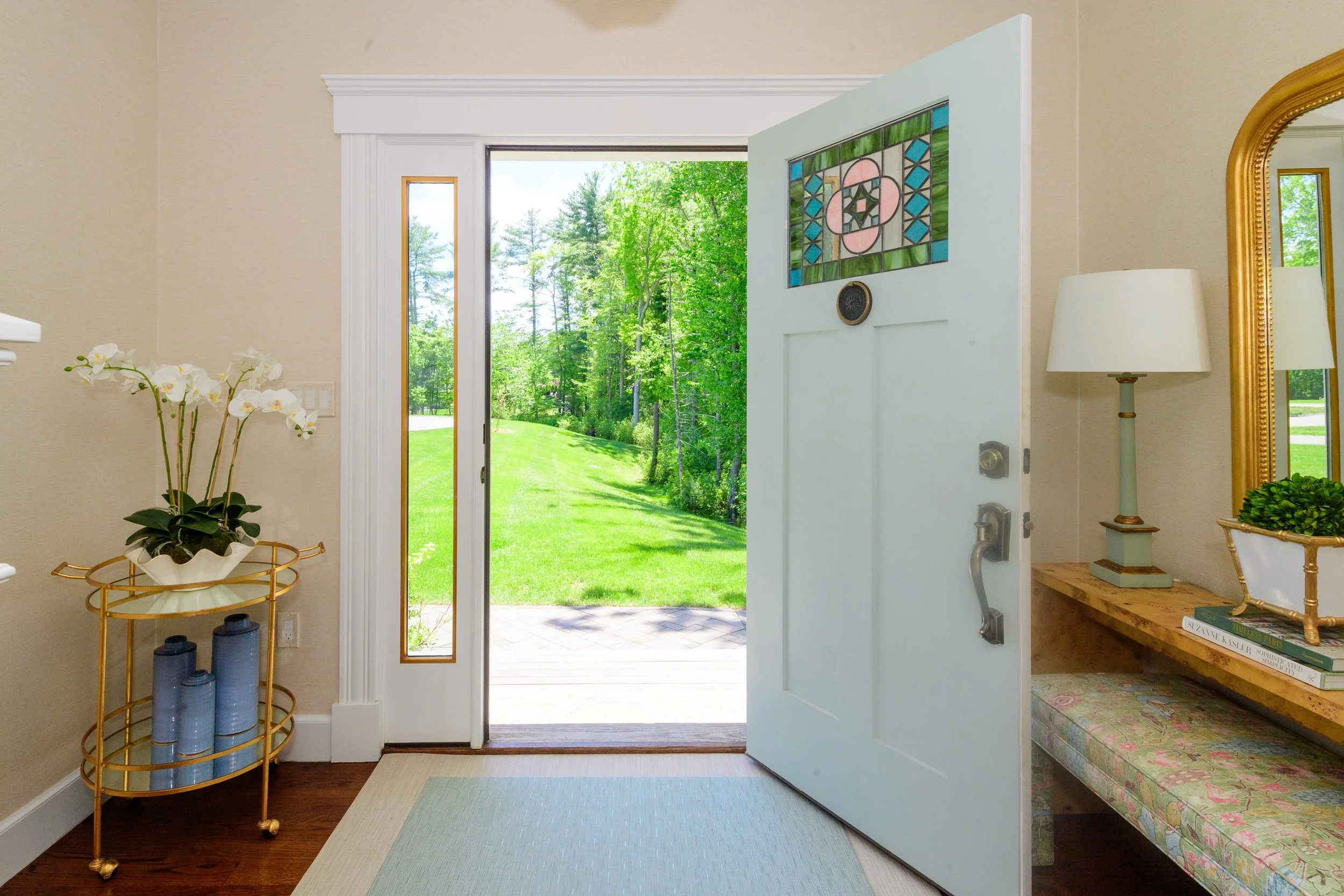 Beautiful days like today, the outdoors beckon. This stained-glass front door detail remains one of my favorite results of a renovation mistake&mdash;a reminder that sometimes the best design moments aren&rsquo;t part of the original plan.

📷 by @ma
