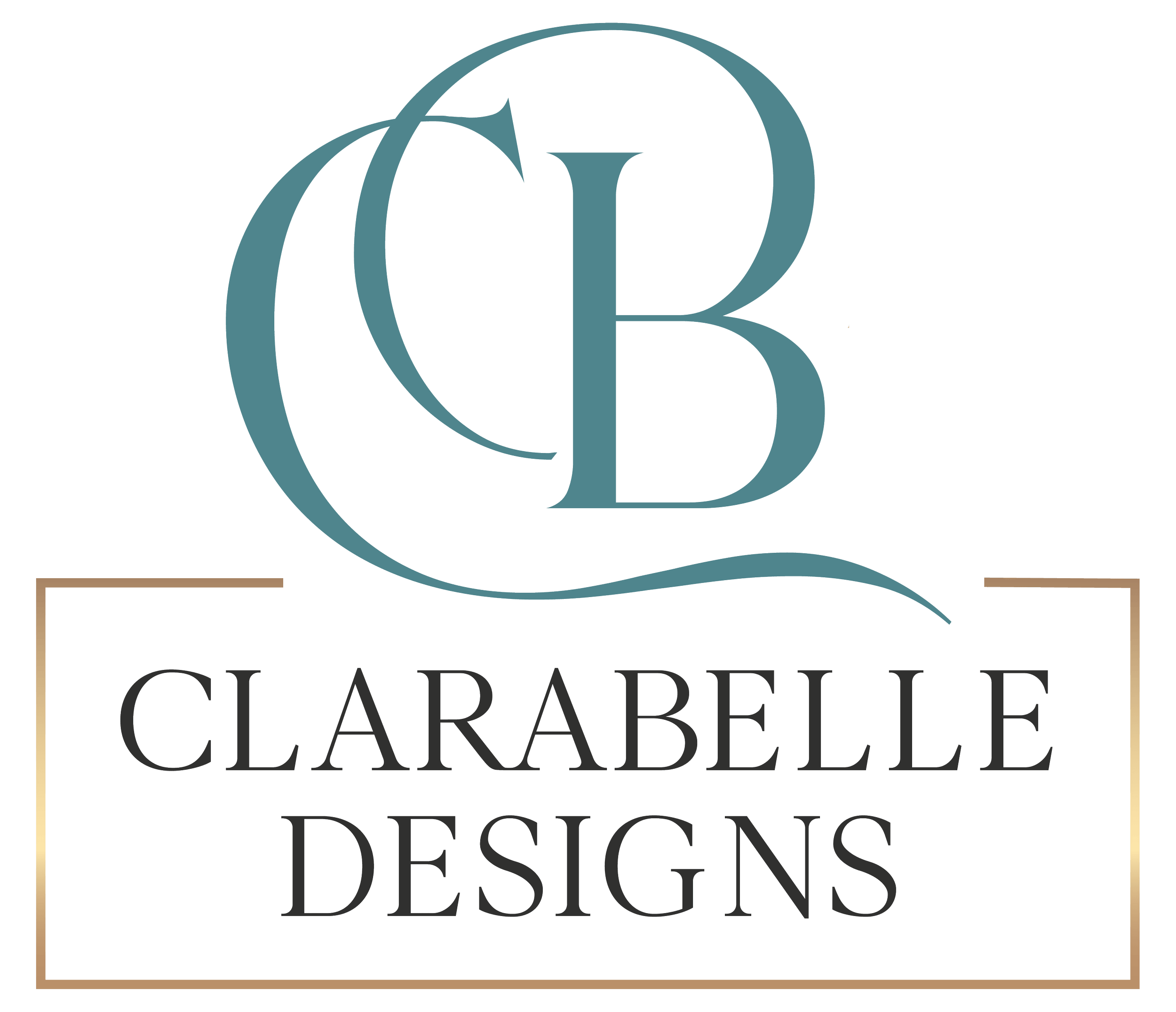 Clarabelle Designs logo with CB Mongram