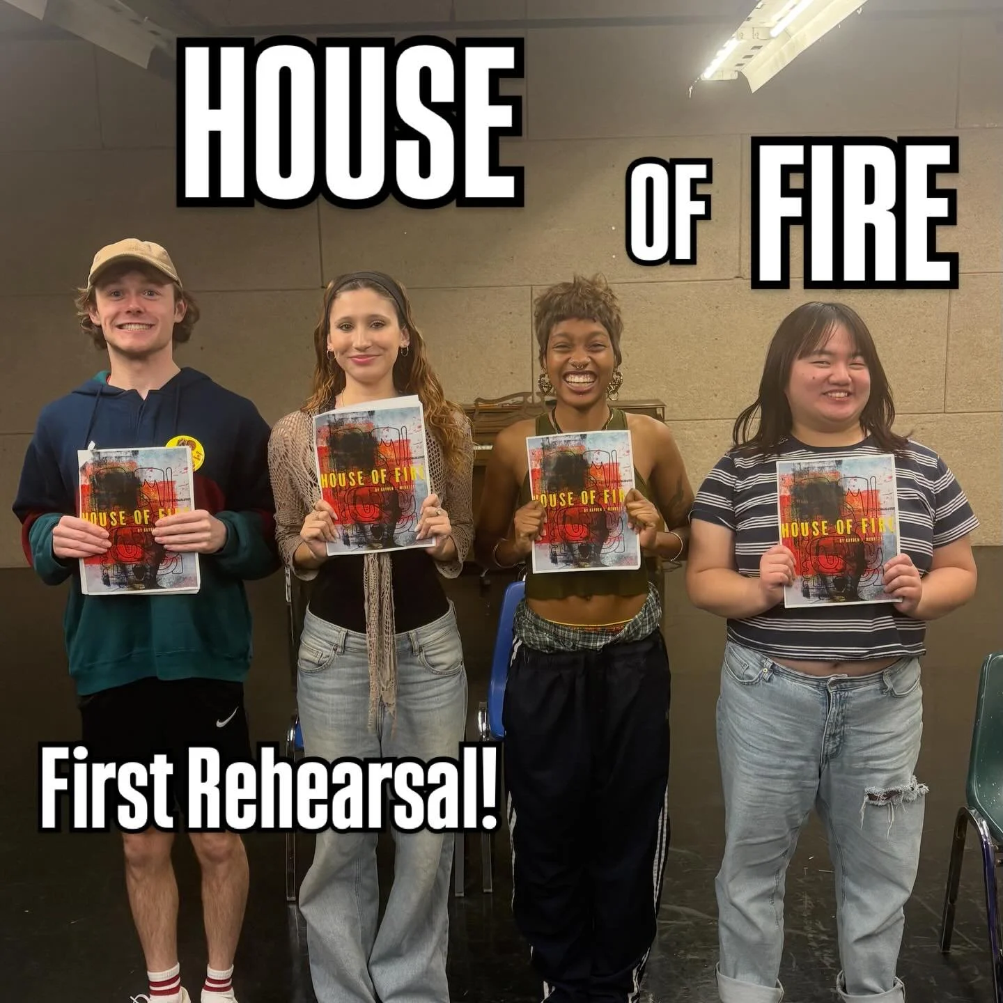 First Day of HOUSE OF FIRE rehearsals!

#ShowYourWorkCalArts