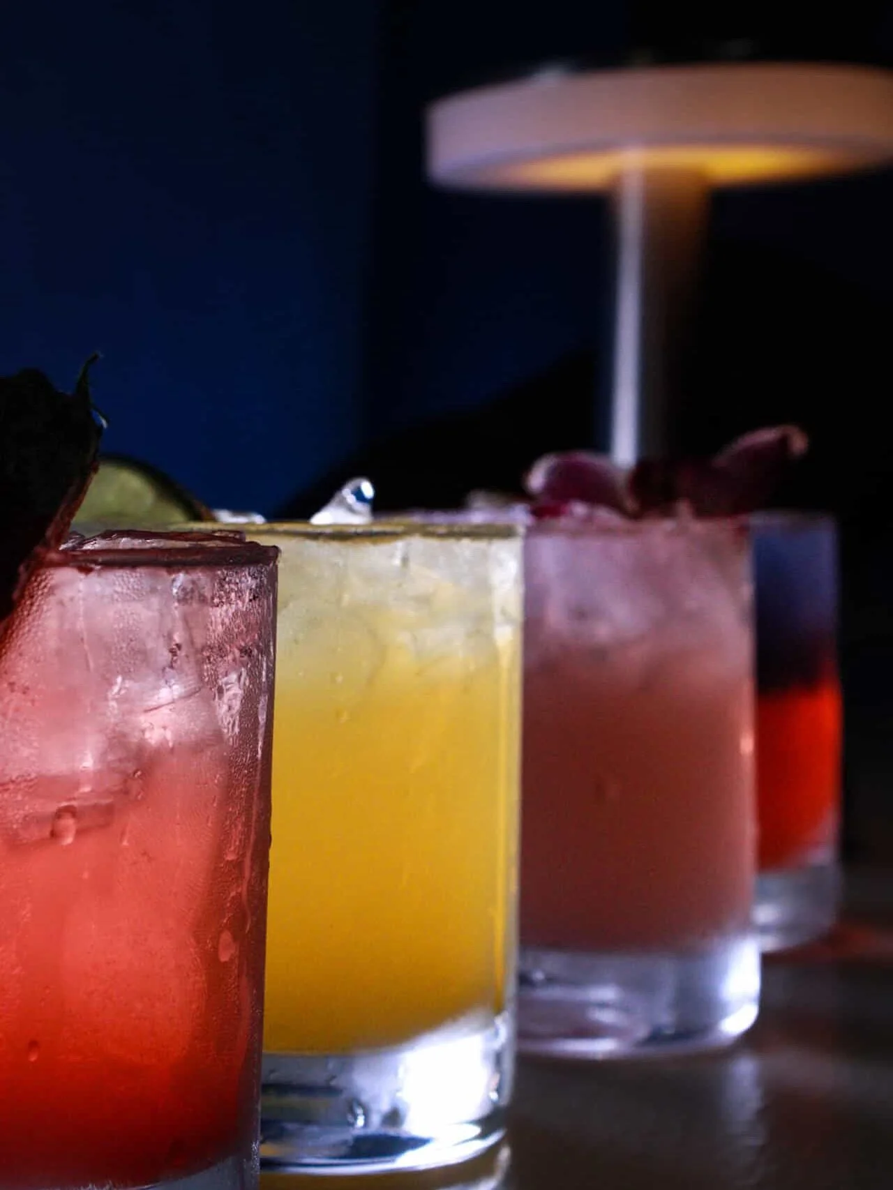 Take flight ✈️🍹 with our Margarita Flights! Four bold flavors, one perfect vibe. Which one&rsquo;s your favorite? 👀 #FountainsideLounge #margaritaflight #dmv #cocktails #baltimore #liquor