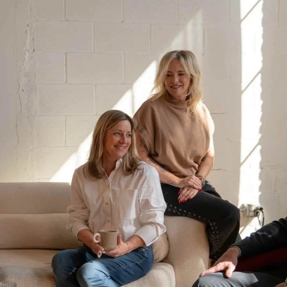 Two women discussing perimenopause symptoms and feeling better