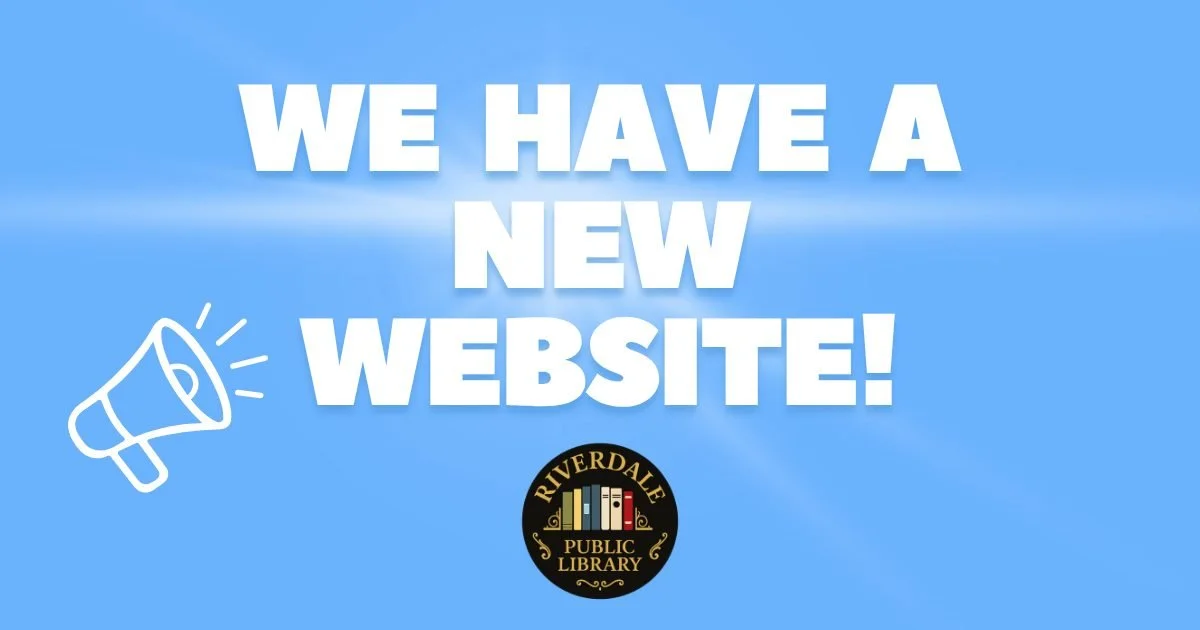 Our brand new website is officially live!

With our new and improved site you can easily browse our catalog, explore upcoming events, access digital resources, and stay connected with everything happening at the library!

Head over to https://riverda
