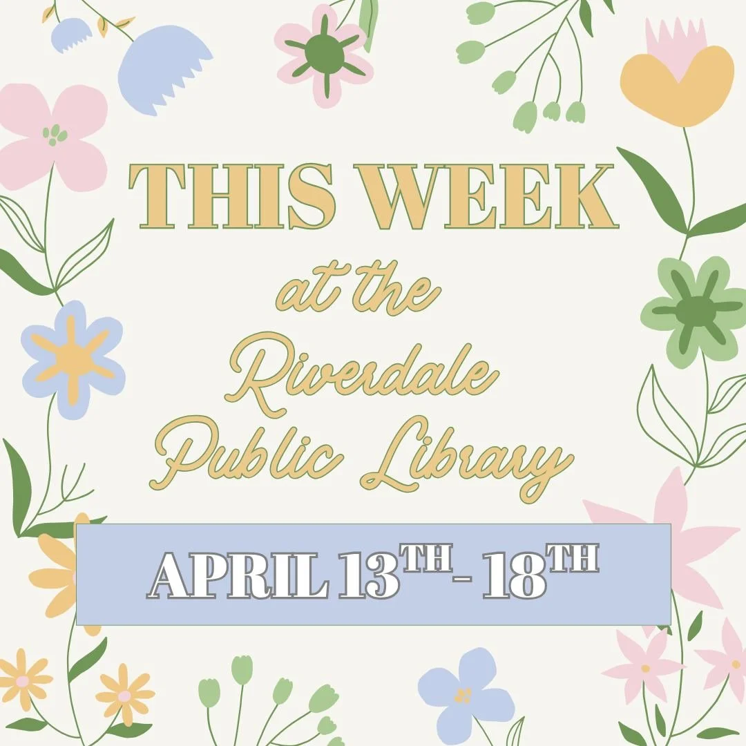 A full week of programs coming up, PLUS our spring scavenger hunt for adults is still going for the rest of the month!!

And be sure to check out our book sale table when you visit the library 🤓

You can now register for upcoming programs on our Eve