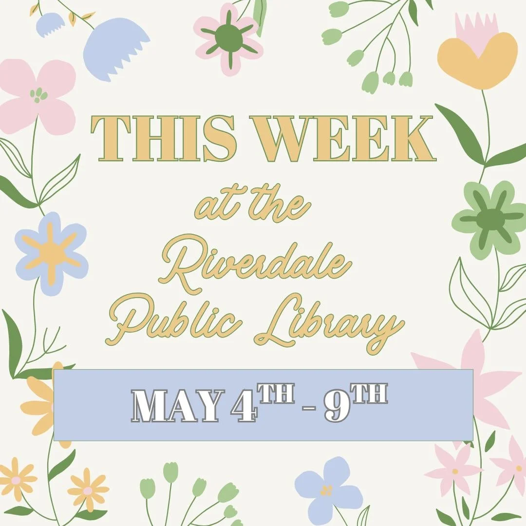 Take a peek at this week's programs!

Visit https://www.eventbrite.com/o/121090277766#events to register!

 #riverdalenj #libraryprograms #bookrecs #events #spring #mothersday