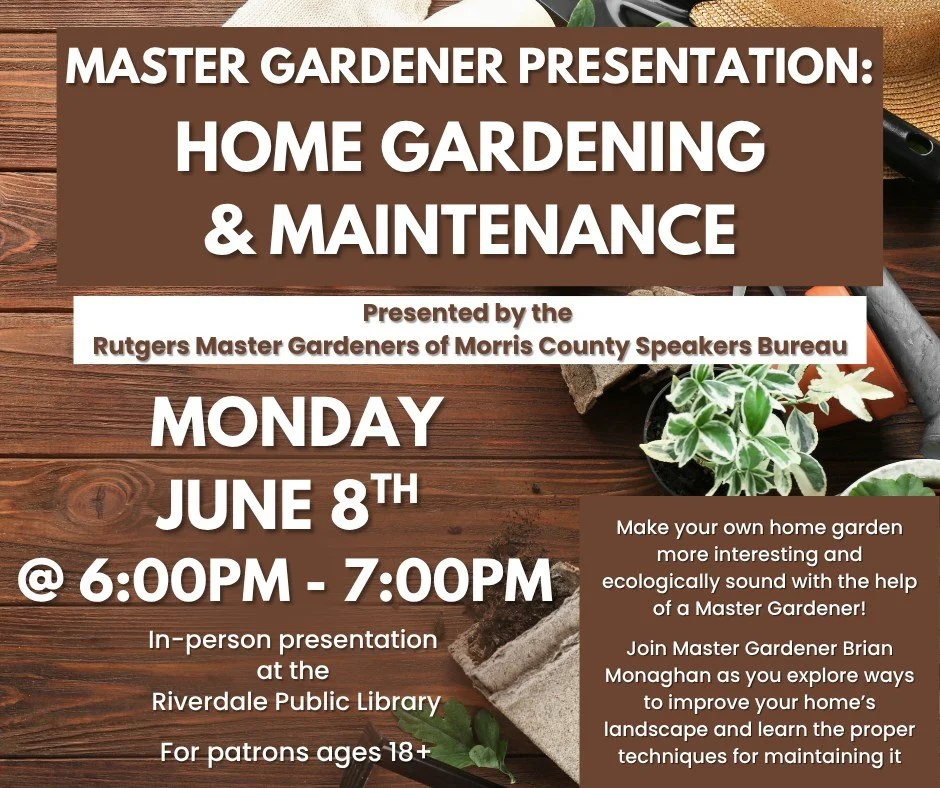 Our summer programs will be here before you know it...
The library's summer kicks-off with a presentation from a Master Gardener! Get your garden ready for the sun and learn how to keep it looking beautiful all season long!

Register here: https://ww