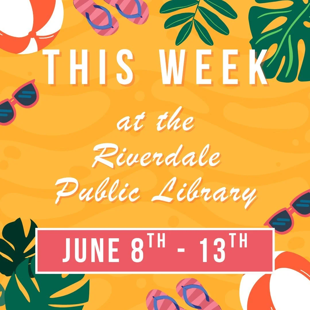 An exciting week ahead- including the official start of adult summer reading!! ☀️📚
Come on in to the library to pick up your book bingo and summer reading packet!

(Youth summer reading will begin on June 20th but registration also opens on the 13th