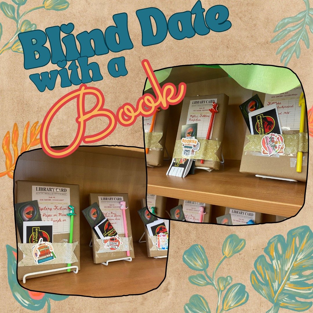 Don't judge a book by its cover! Take a chance by checking out a book without knowing the title. Available at the library now!

And for our patrons participating in adult summer reading- these books count for at least one bingo square 👀

 #blinddate