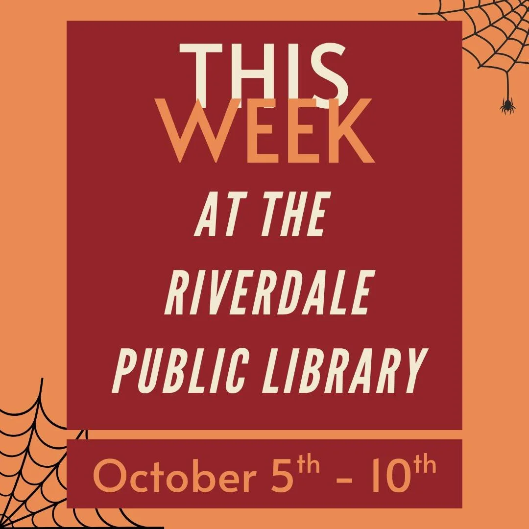 We're set to have a SPOOK-tacular time at the library this month! Join us this week for lots of programming for both children and adults- including a visit from the Navigating Hope van.

Visit our website for more information and to register!

 #Rive