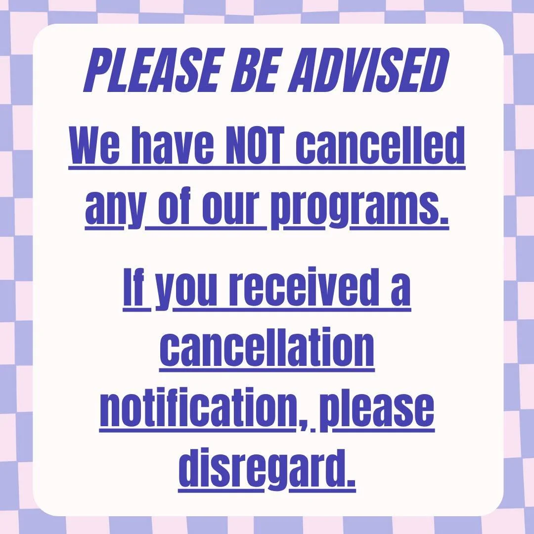 We are currently experiencing technical difficulties with our ticketing service. If you received an email notification that one or more of our events has been cancelled, please disregard. ALL of our programs are currently set to continue as scheduled