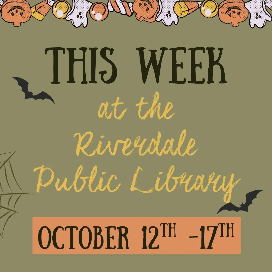 Our programs are still on! Check out what we have in store this week!

Please note, our Eventbrite account is currently down so please call the library or visit us in person if you would like to sign up for any of our upcoming programs. If you have a