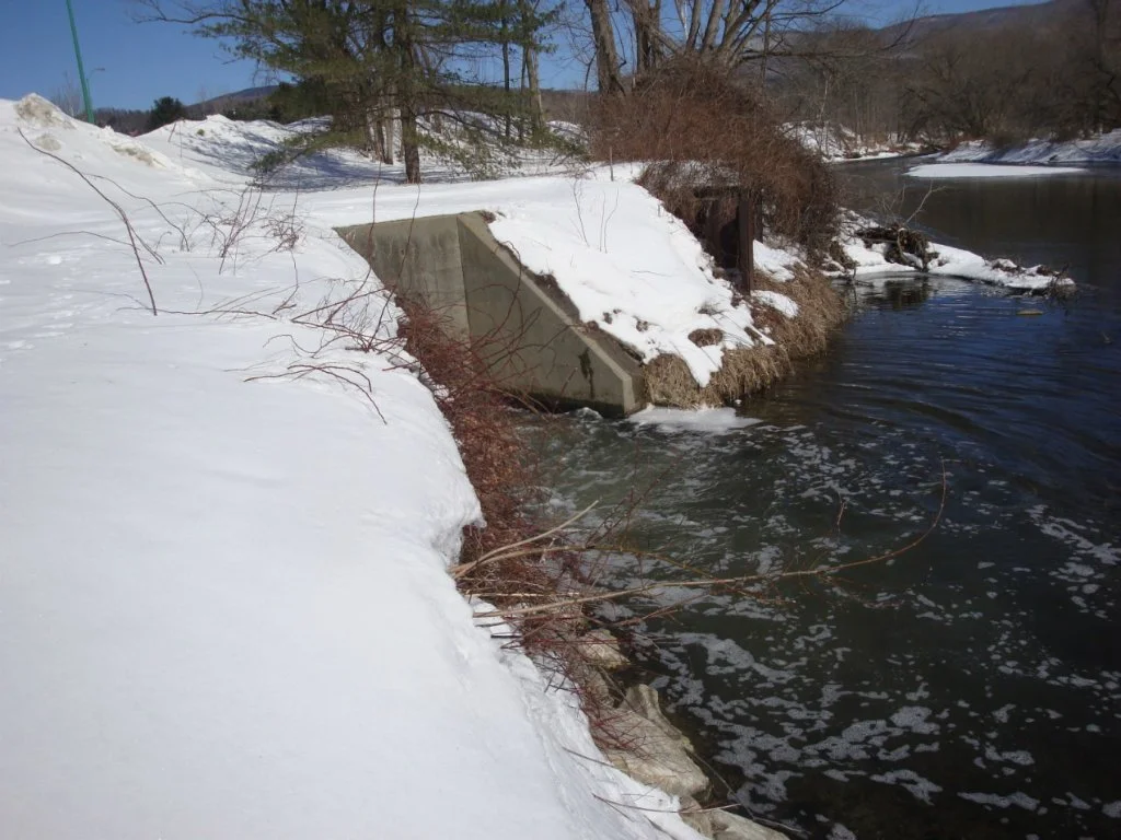 17. Outfall of Plant: 
The outfall is were the plant discharges the cleaned water to the receiving water, which is the Hoosic River