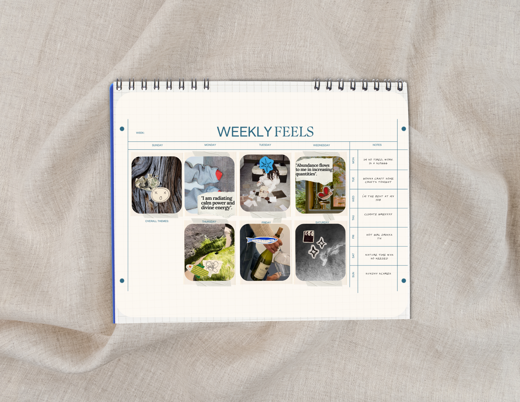 Weekly Feels Calendar