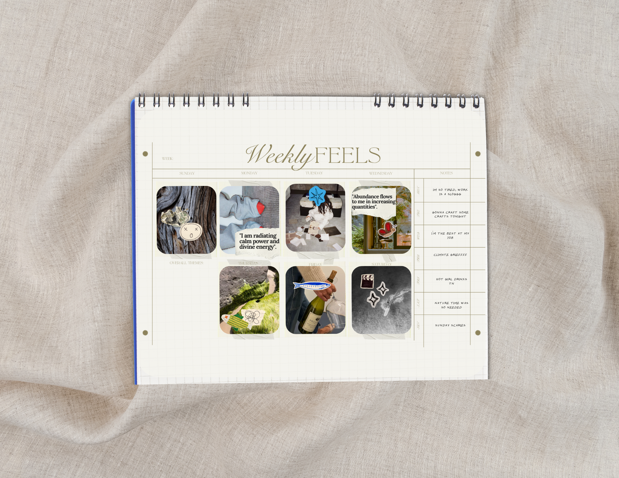 Weekly Feels Calendar