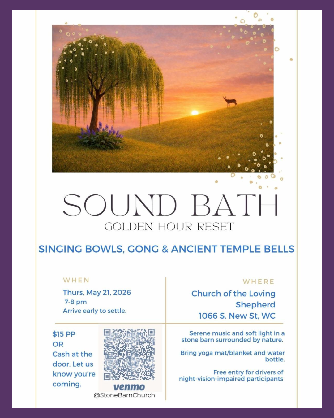 Find Harmony: Sound Bath with Harp and Singing Bowls 