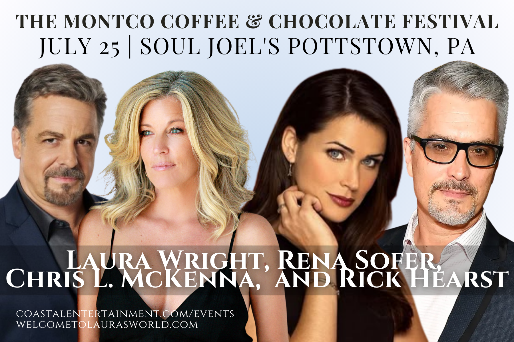 Laura Wright, Chris L. McKenna, Rena Sofer, and Rick Hearst @ Soul Joel's at SunnyBrook