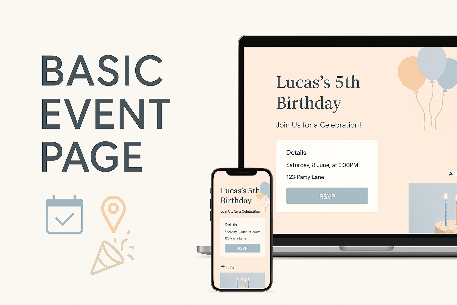 🎈 Basic Event Page