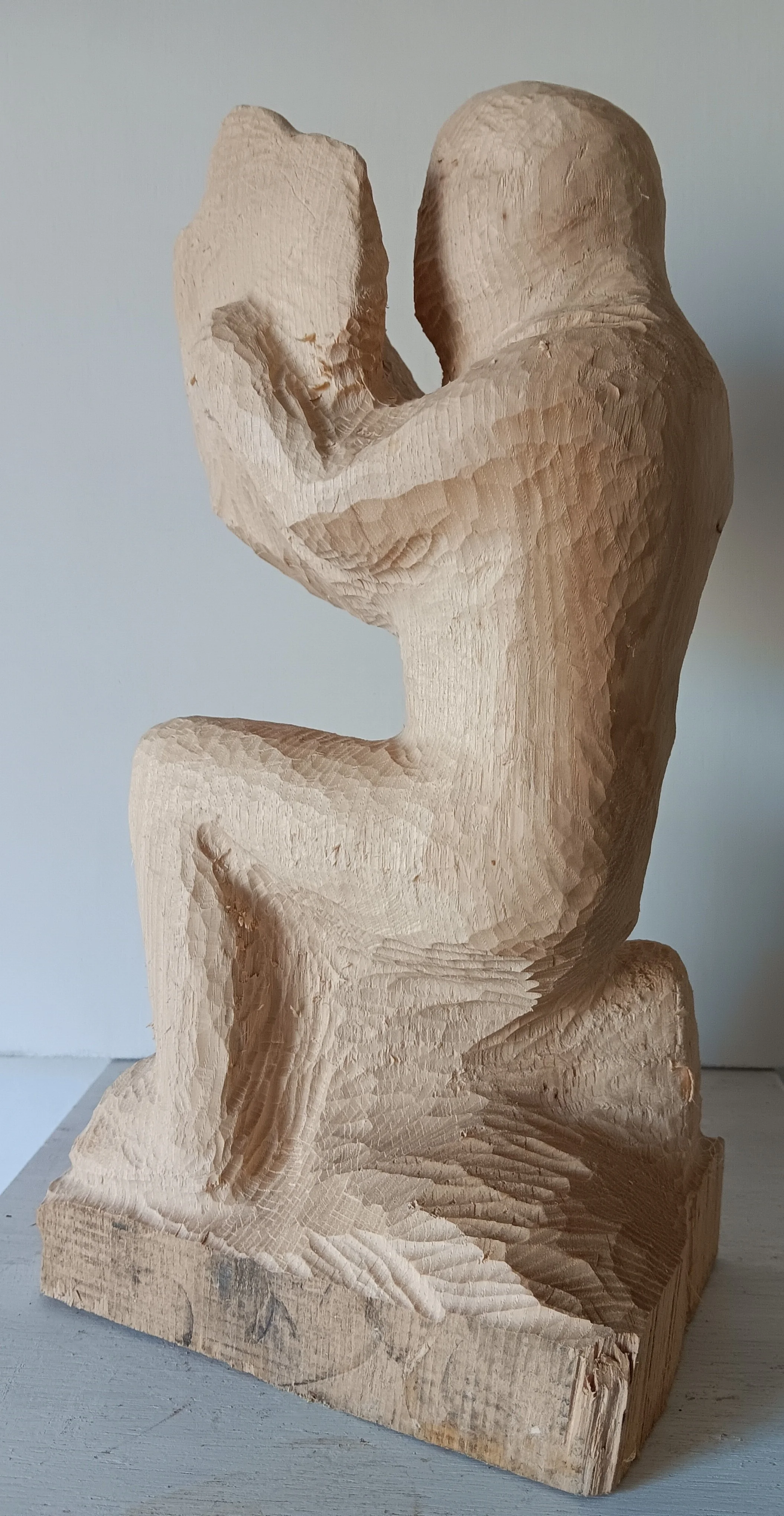 MYTH  basswood hand carved 2024 - 26 work in progress