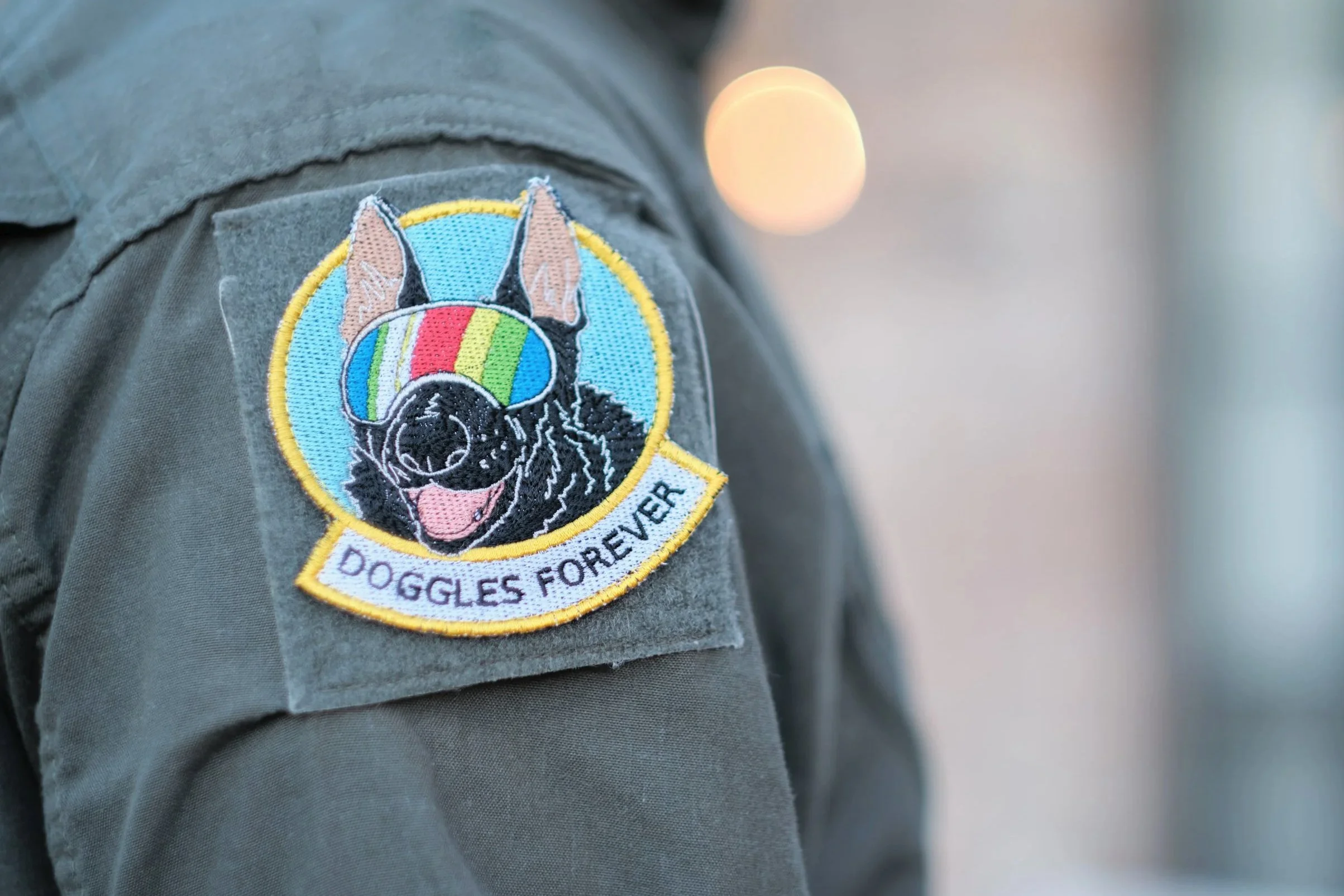 Doggles Forever - Full Color Stitched Patch