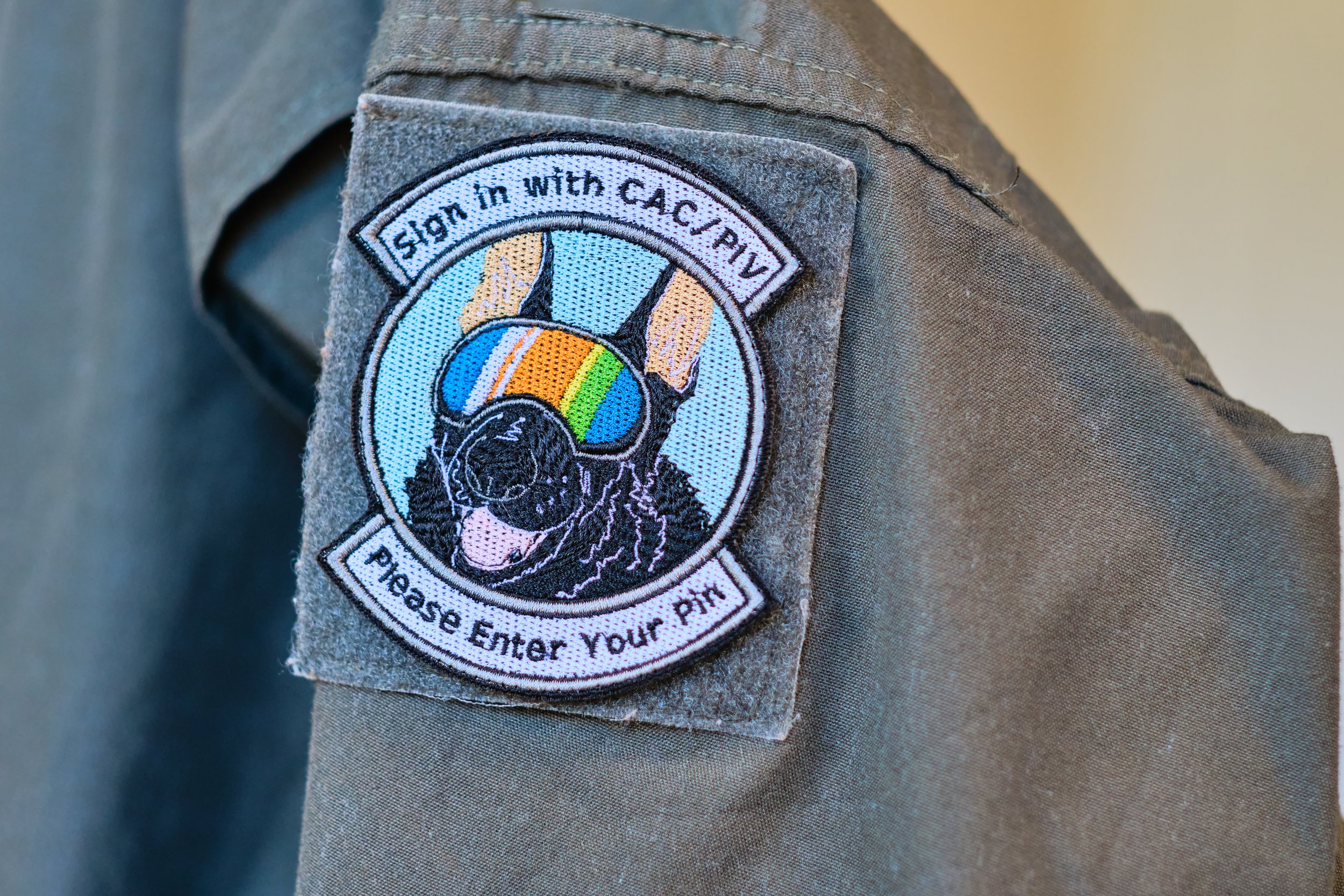 The Goodest Boy Military Email Dog V2 - Full Color Stitched Patch