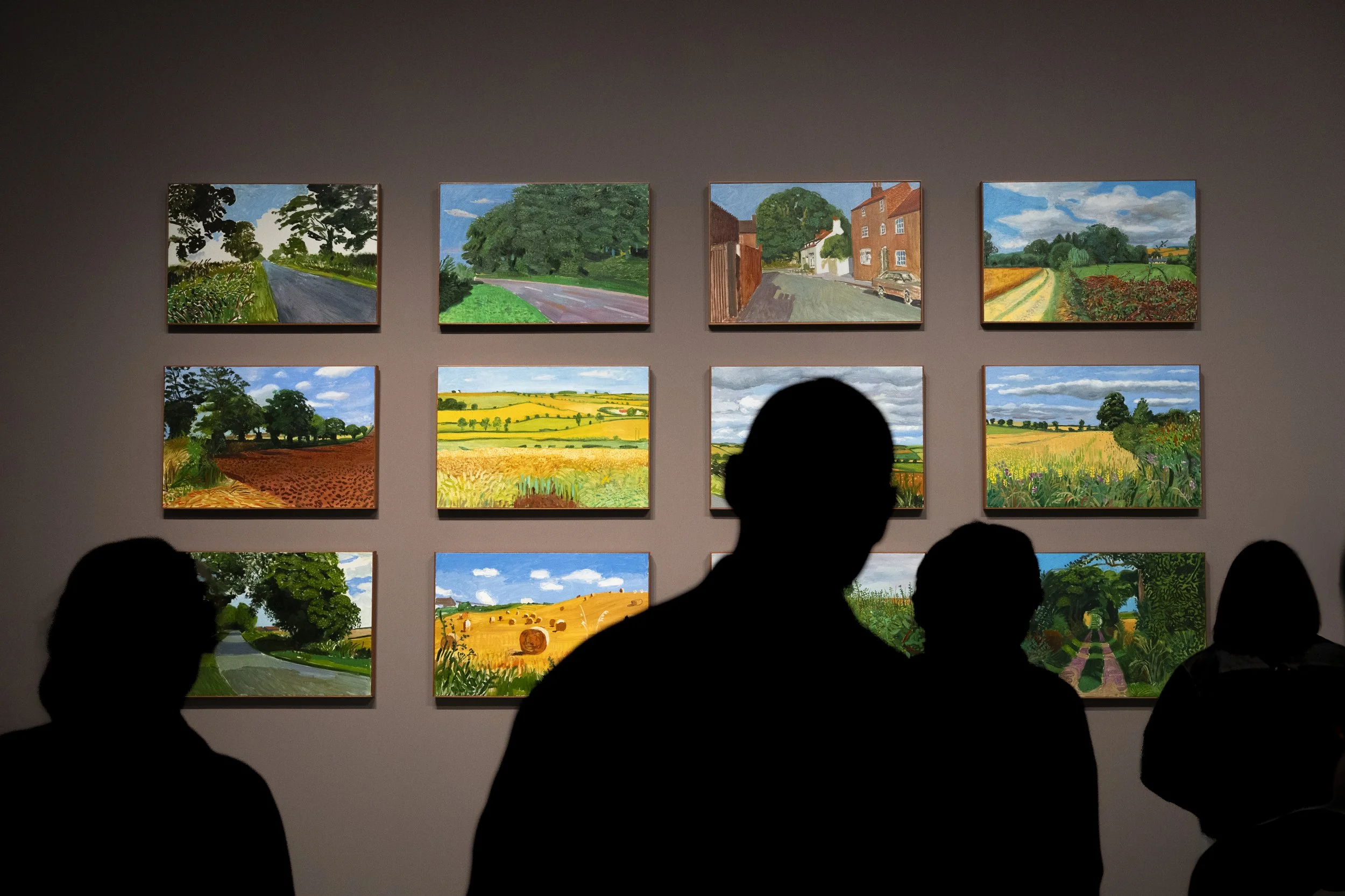 One of the things I enjoy photographing the most is landscapes. These works depict different places in England, and I wanted each painting to appear with the same clarity Hockney intended to convey through them.