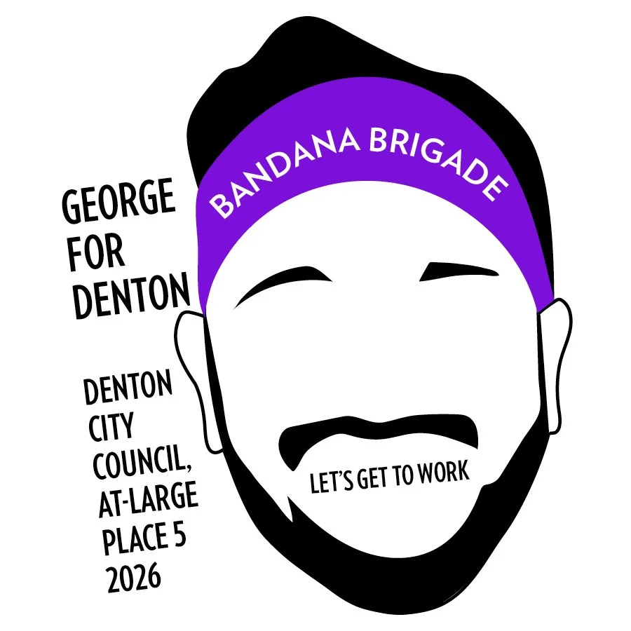 George for Denton - Bandana Brigade Sticker Design