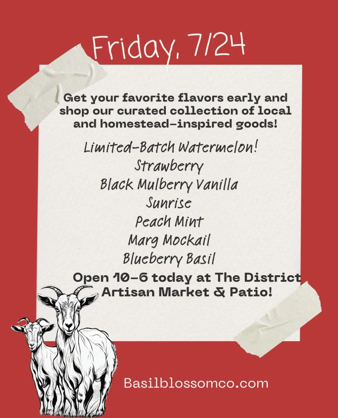 Why leave it to chance when you can get here early and snag your fav flavors?! 😉