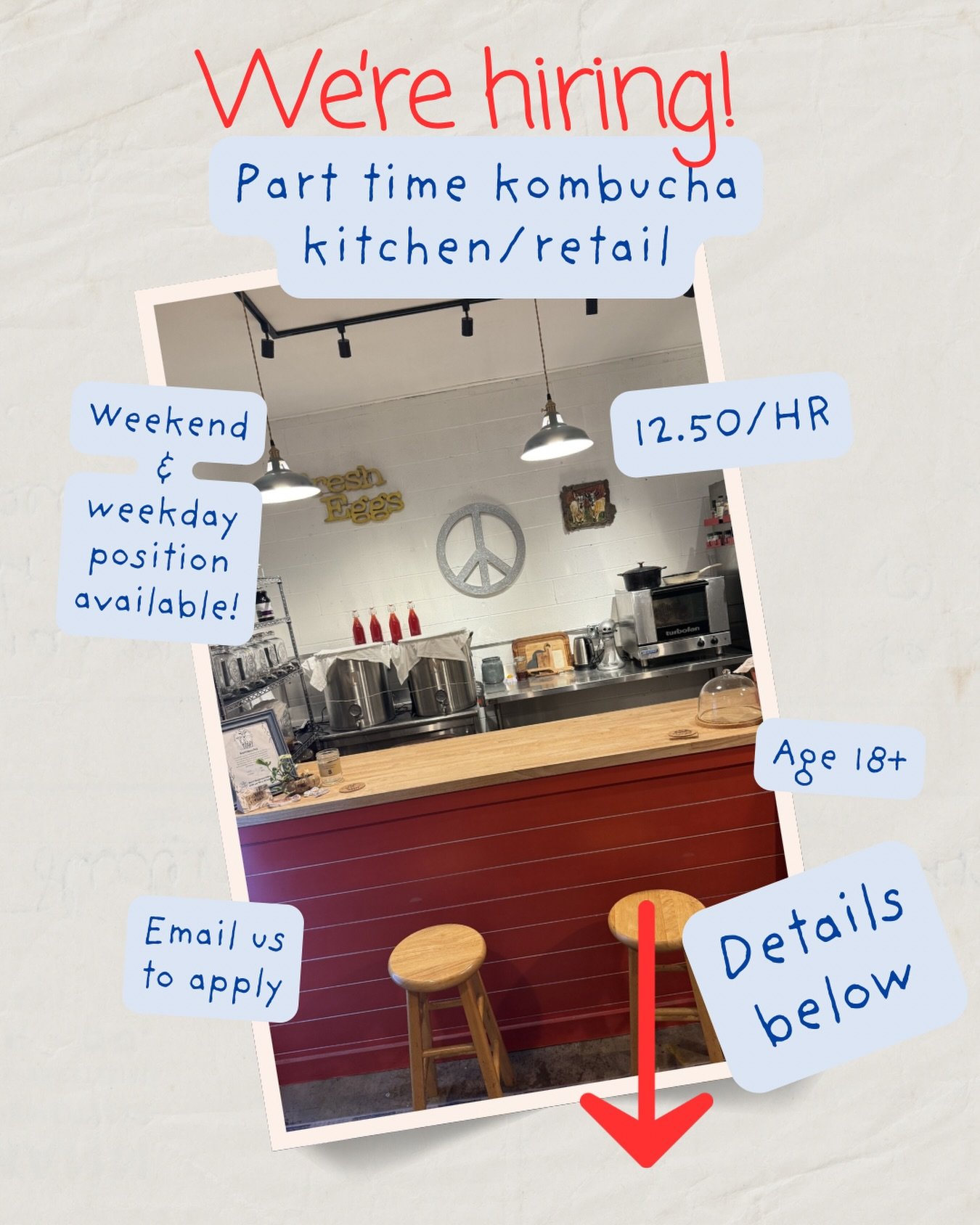 Basil &amp; Blossom Co. is looking for TWO part-time team members to join our kombucha kitchen in downtown New Albany!

We&rsquo;re a small, growing kombucha + fermentation business looking for warm, reliable, curious people who enjoy connecting with