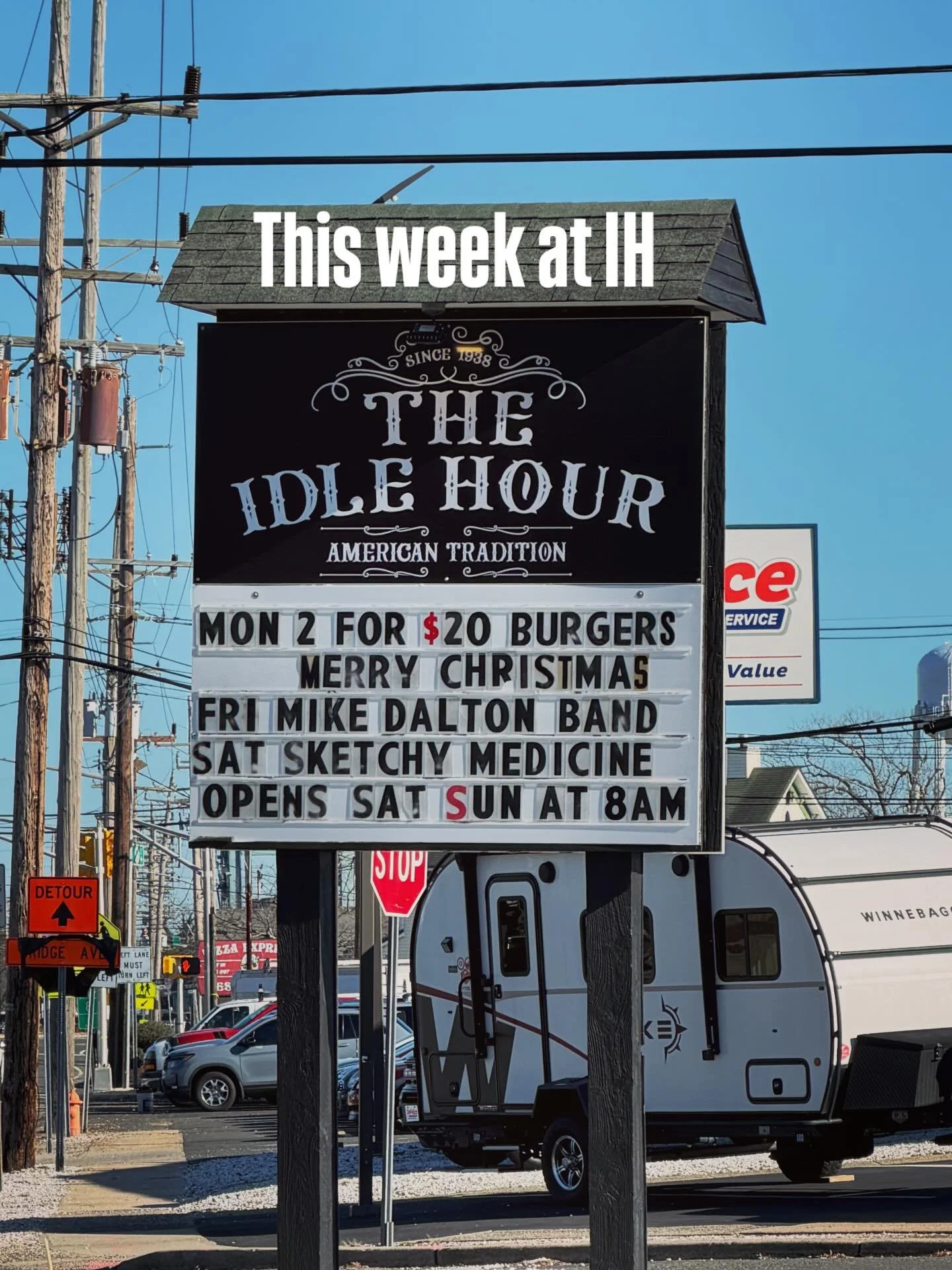 This week at IH 🍔🎸🍻

➡️ 2 Burgers for $20 every Monday

🎶 Friday Night: Mike Dalton Band
🎶 Saturday Night: Sketchy Medicine 

And yes &mdash; we&rsquo;re OPEN Saturdays &amp; Sundays because weekends are for the dive 🍻
See you at IH.