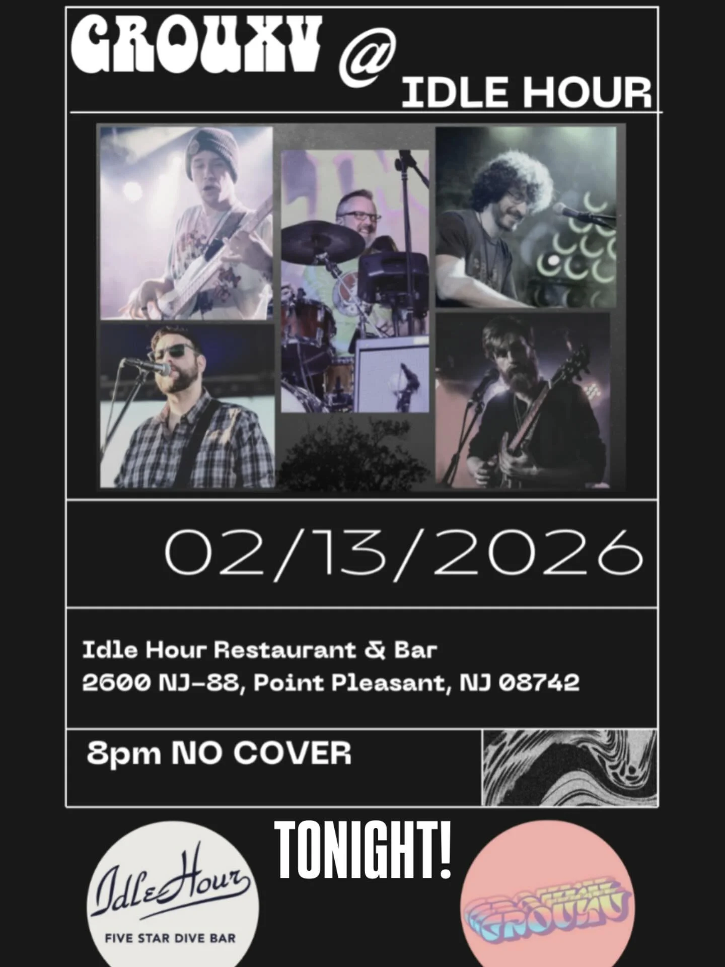 Oh, you were going to stay in?
Adorable.

GROUXV is making their debut tonight at Idle Hour!

Come get weird (responsibly).