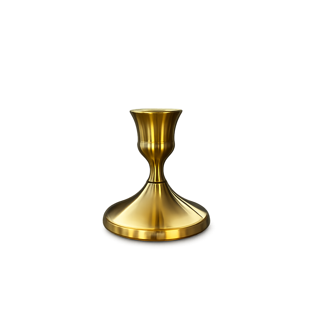 Gold Candlestick Holder