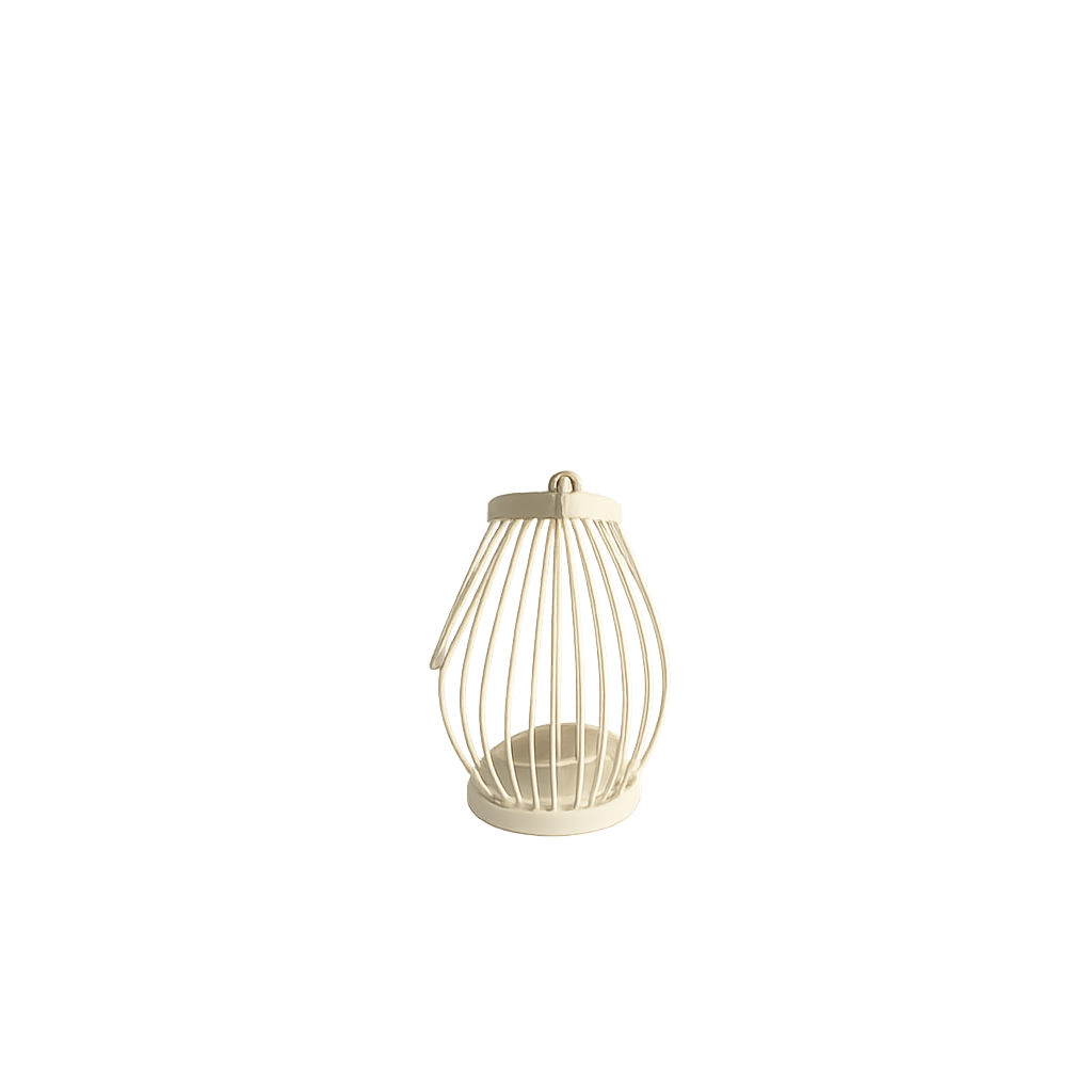 White Birdcage Lantern