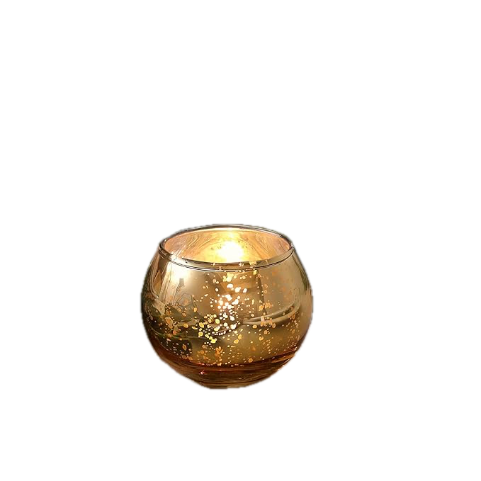 Gold Mercury  Votive - Round