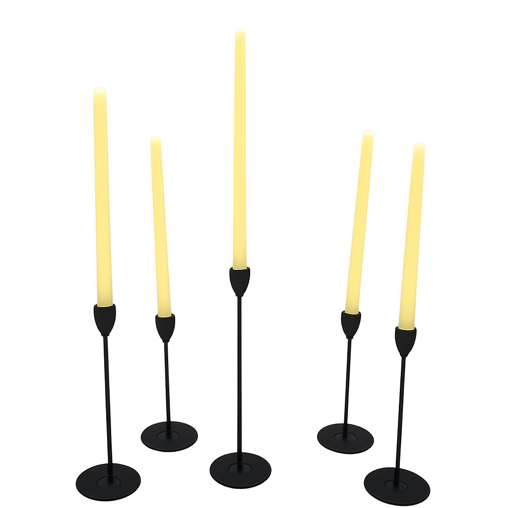Black Candlestick Holders