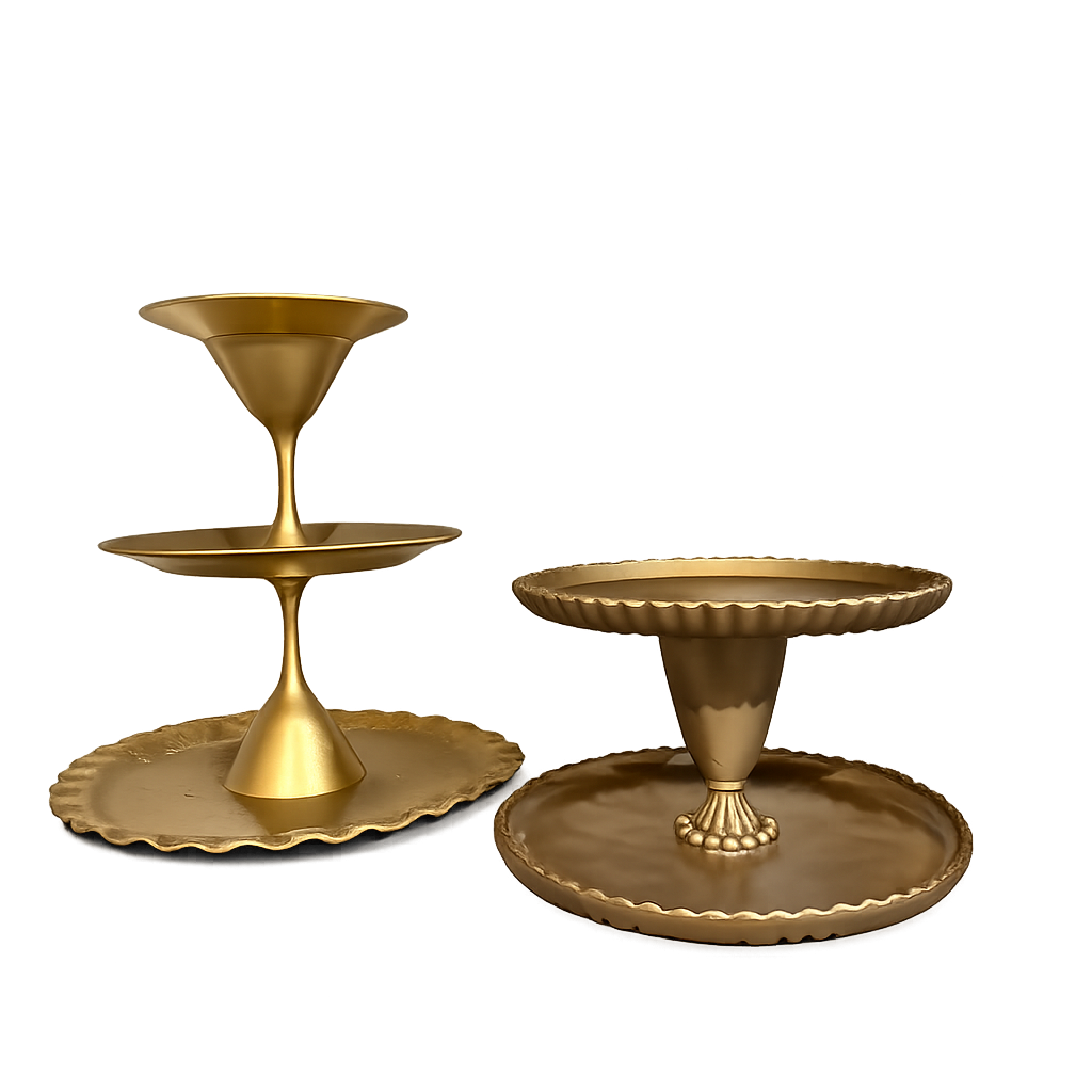 Gold Dessert Stands