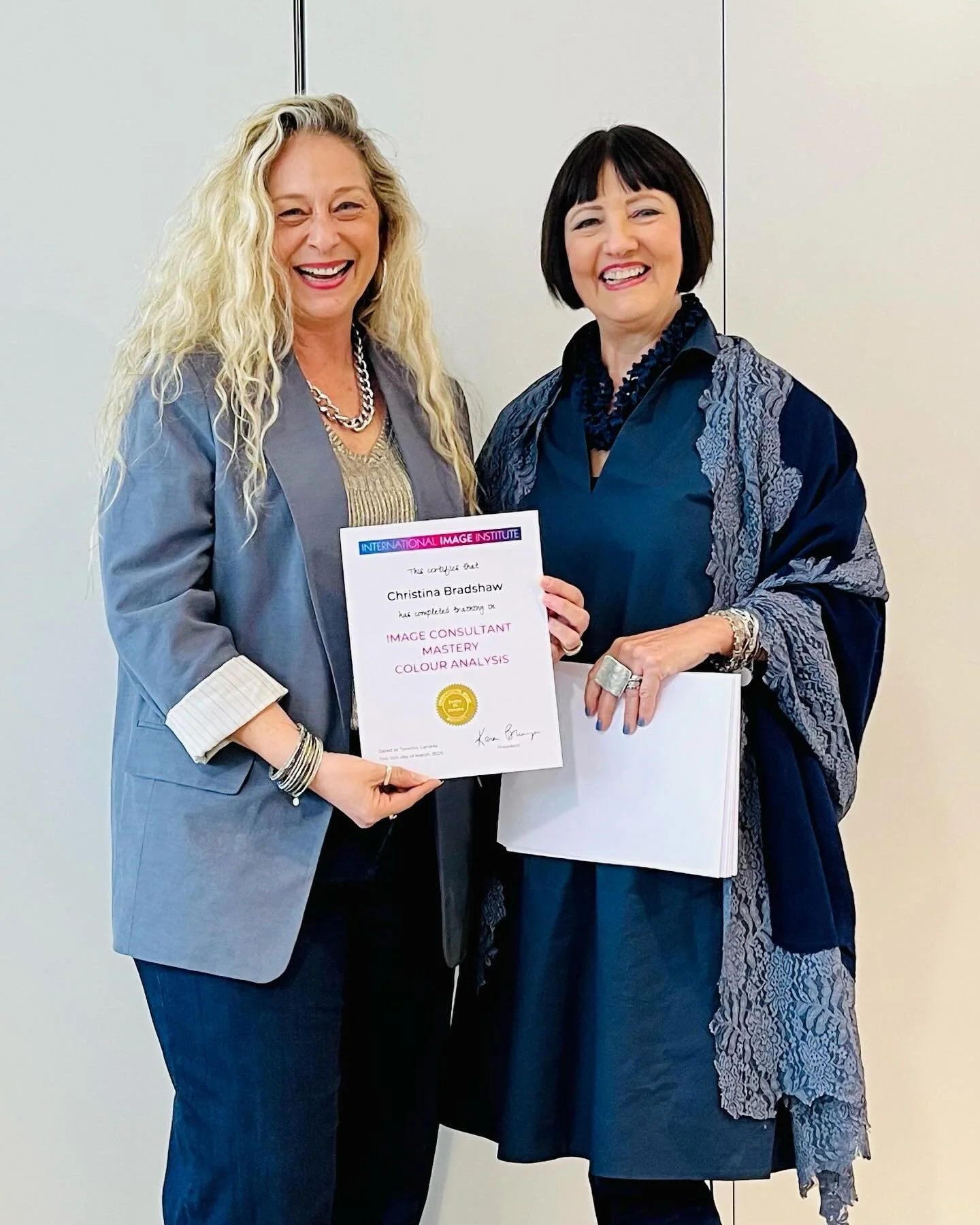 Eeek! I feel like I&rsquo;ve been waiting a long time to say this: 

Thrilled to officially share that I&rsquo;m 2x mastery certified with the International Image Institute! 🌟

Three full, intensive days of training with the amazing Karen Brunger we