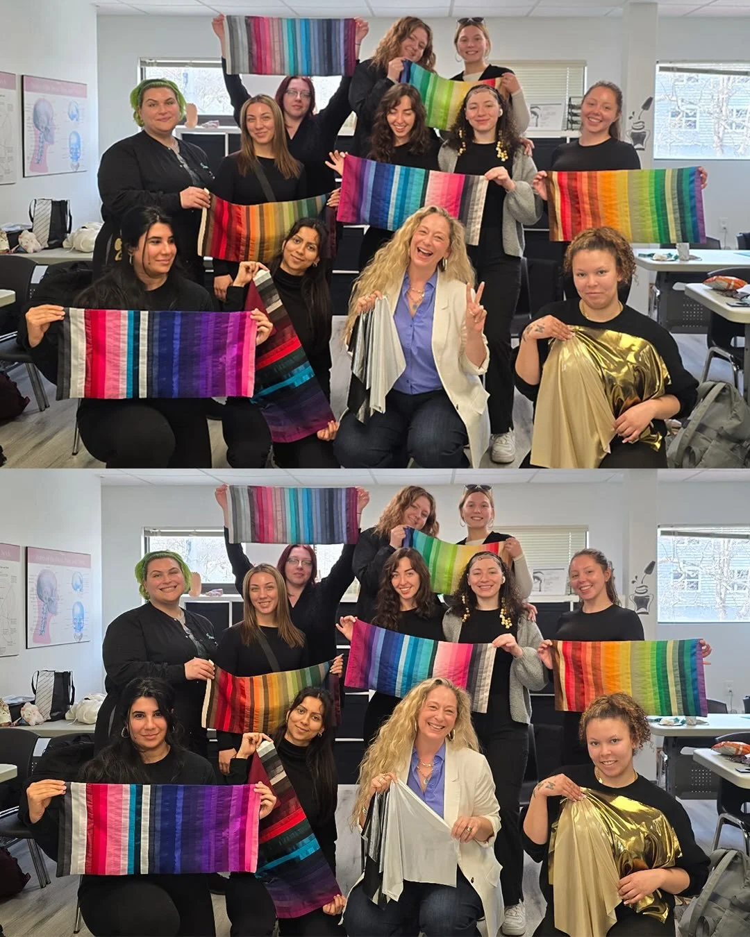 Yesterday, I had the pleasure of facilitating a colour analysis class for the students at the Regency at CBBC Career College, our local training salon and esthetics school. For three wonderful hours, we connected, chatted, and dove into the world of 