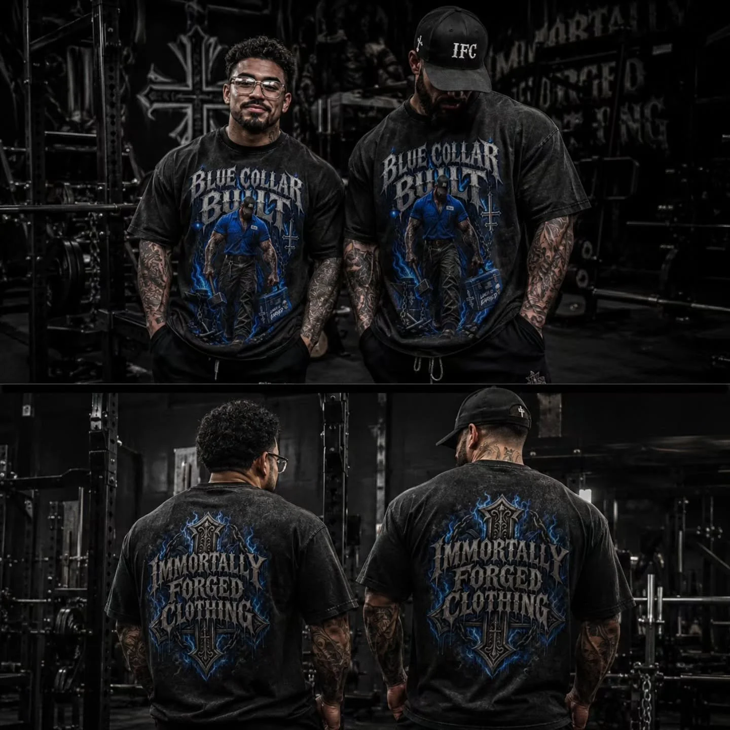 "BLUE COLLAR BUILT"

IMMORTALLYFORGED.COM 

#FITNESS #GYM #APPAREL #CLOTHING #BEIMMORTAL