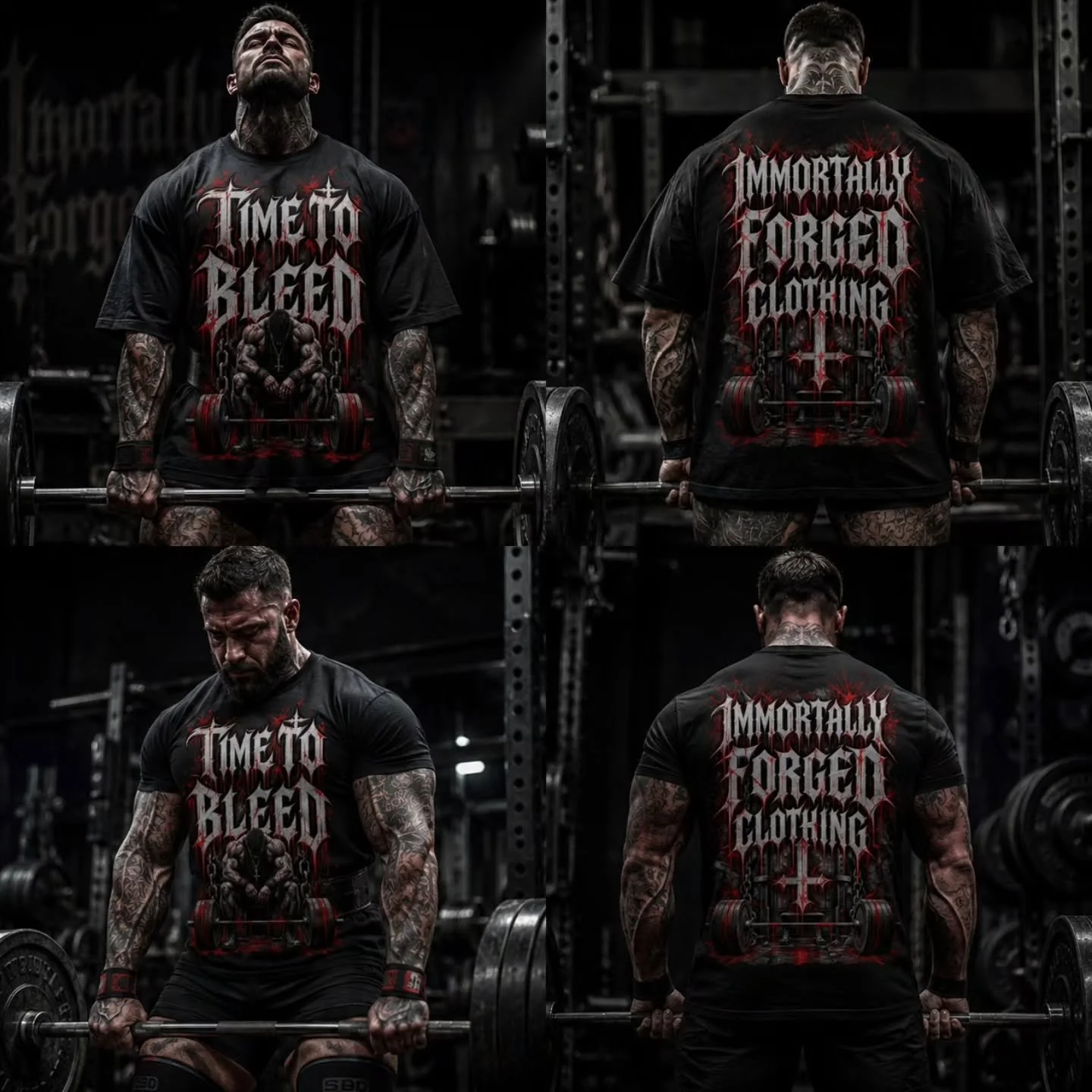 "TIME TO BLEED" oversized, regular, tank, cutoff available

Immortallyforged.com 

#fitness #gym #apparel #clothing #BEIMMORTAL