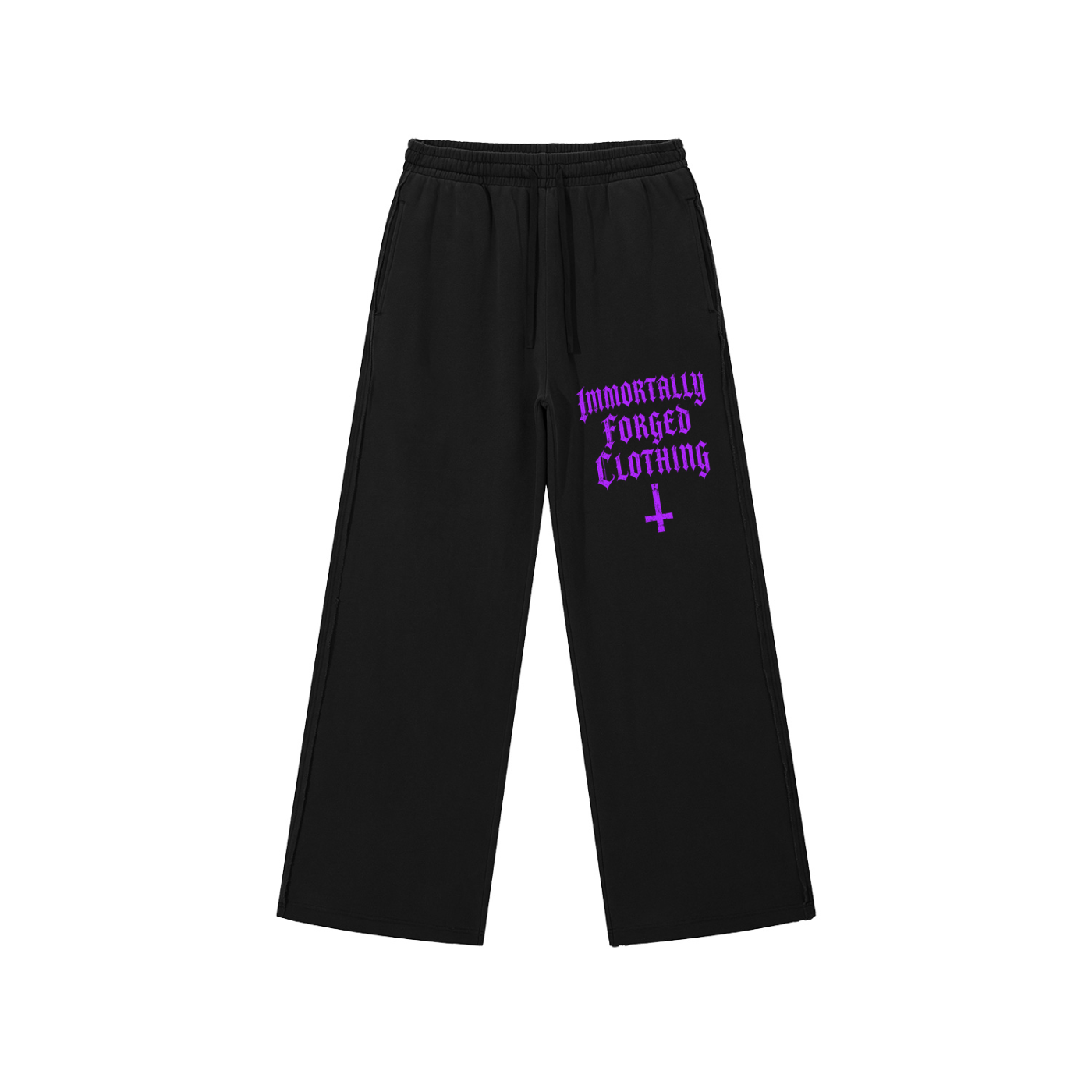 Snow Washed Raw Edge Sweatpants