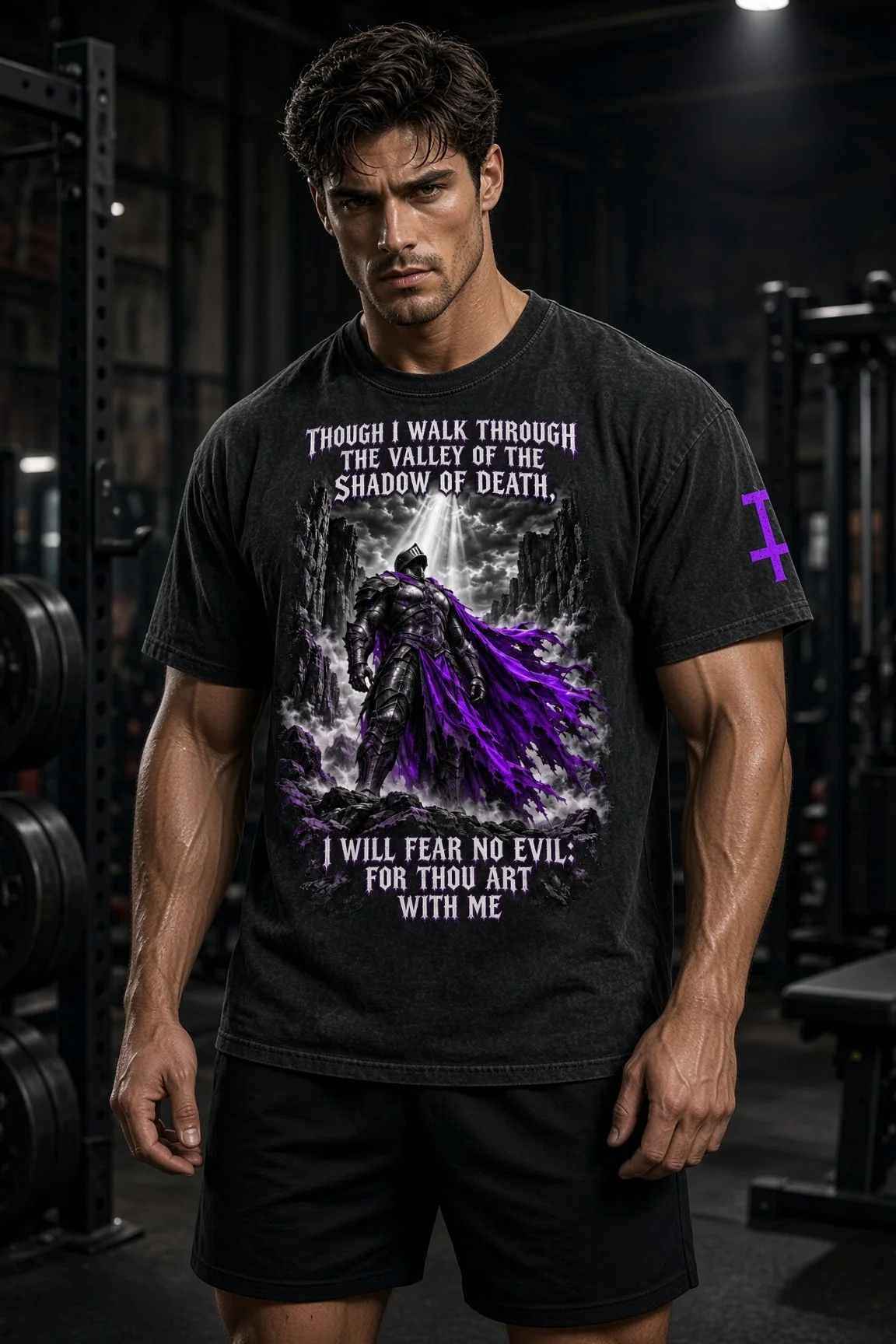 Snow Washed Oversized Cotton T-Shirt (VALLEY OF DEATH)